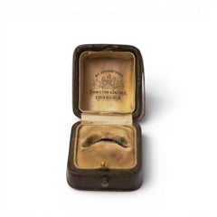Scatola per anelli d'epoca Hamilton and Inches, CIRCA 1910