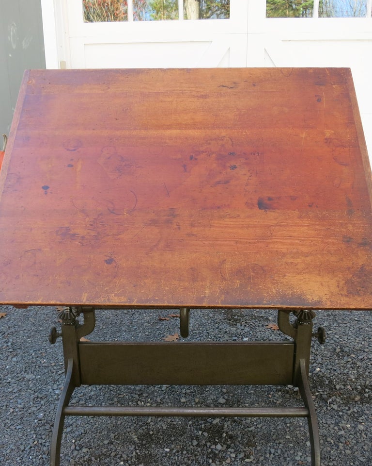 Antique Hamilton Drafting Table Industrial Table For Sale at 1stDibs