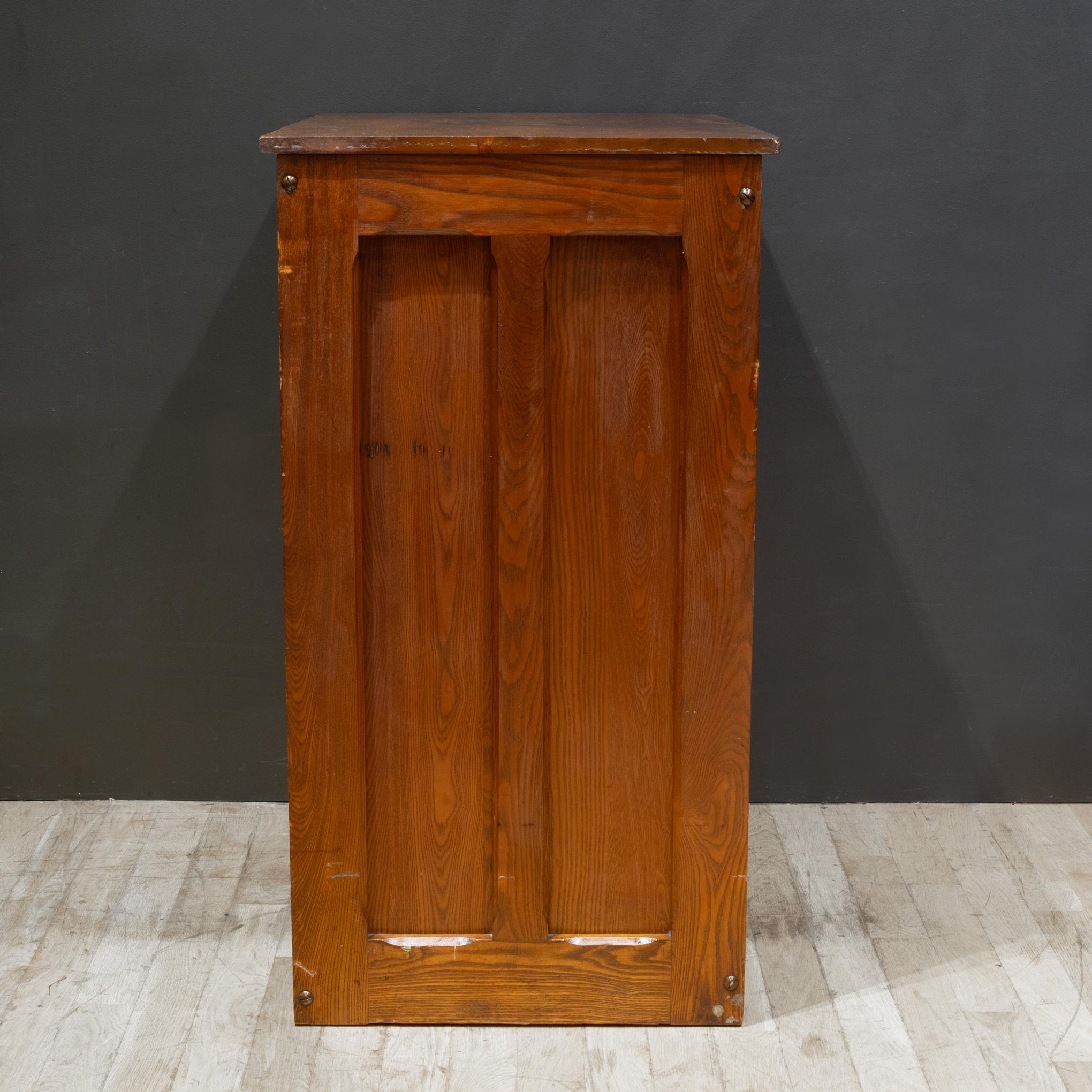 Antique Hamilton Printer's 24 Drawer Industrial Cabinet c.1920-1930 1