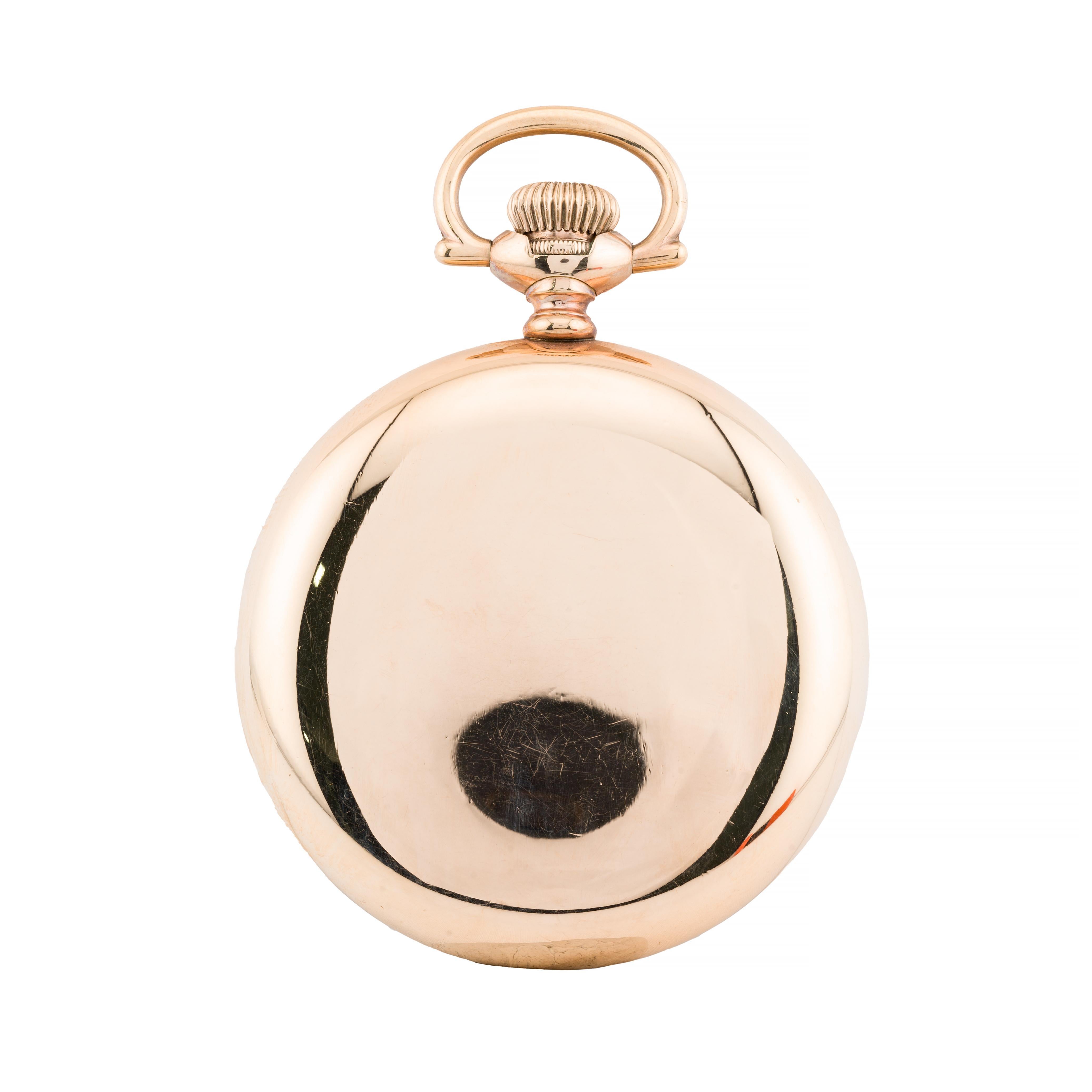 Antique Hamilton Railroad 21 Jewel Grade 992 Pocket Watch in Yellow Gold Filled 1
