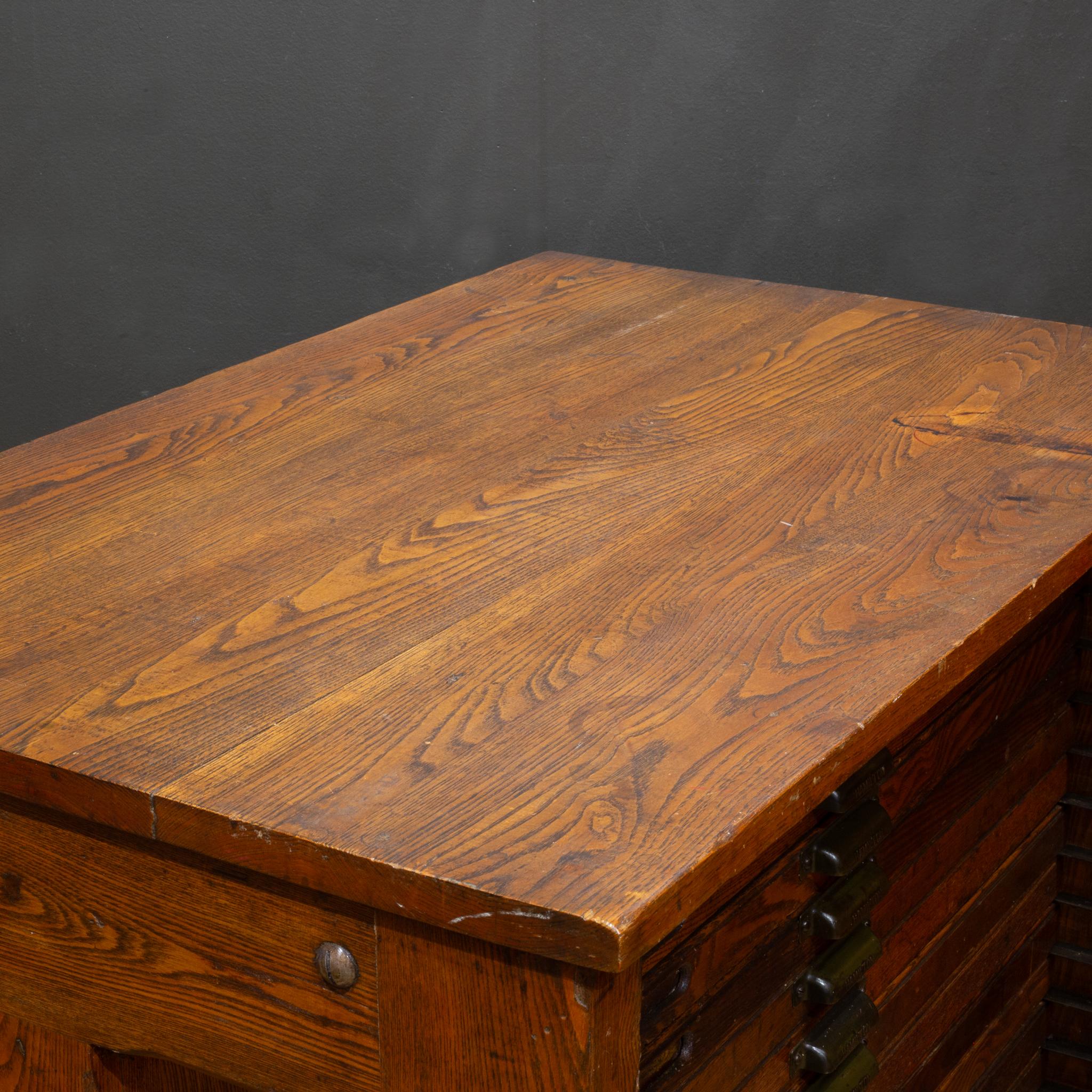 Antike Hamilton Typeset 24 Schublade Industrie-Schrank c.1920 im Angebot 3