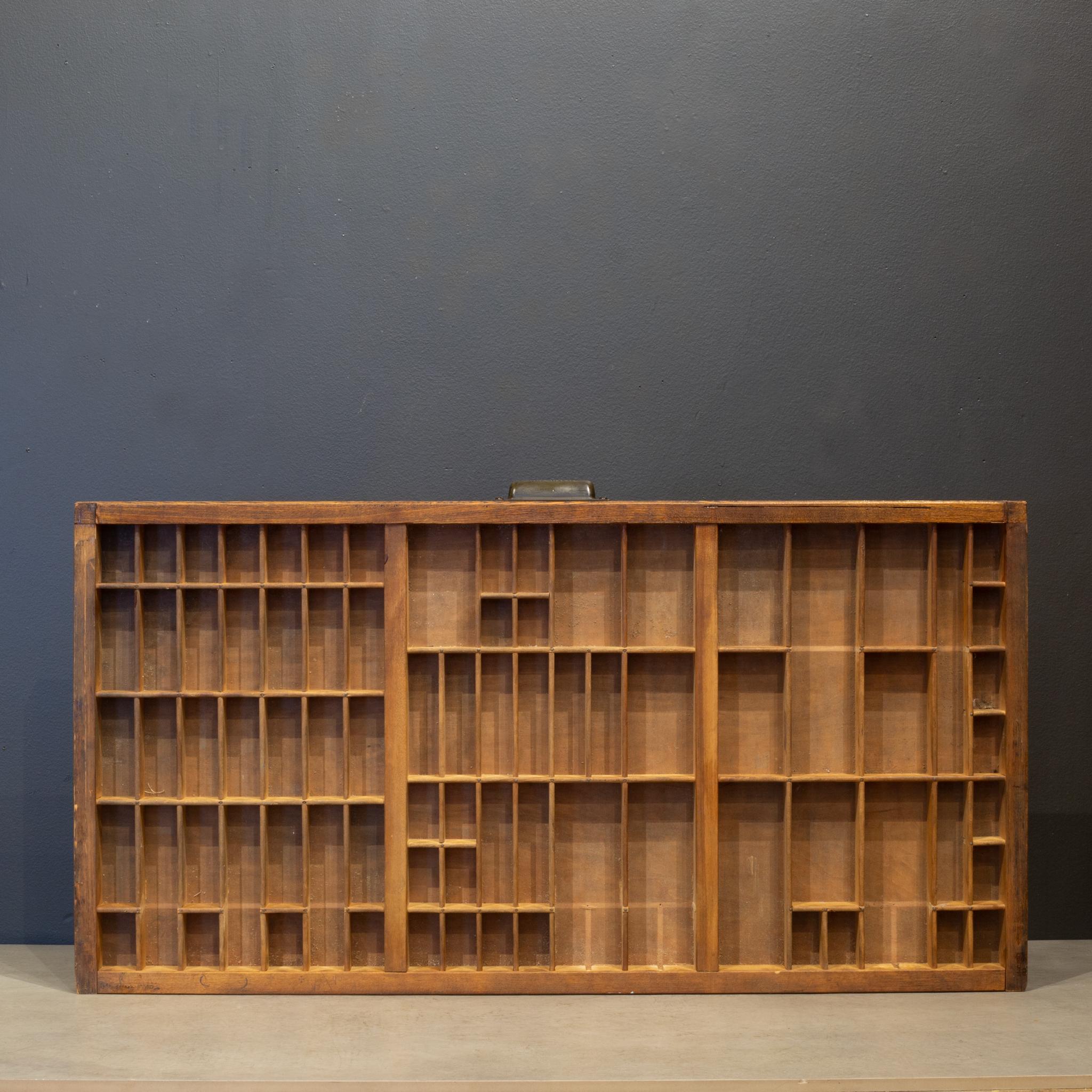 Antike Hamilton Typeset 24 Schublade Industrie-Schrank c.1920 im Angebot 7