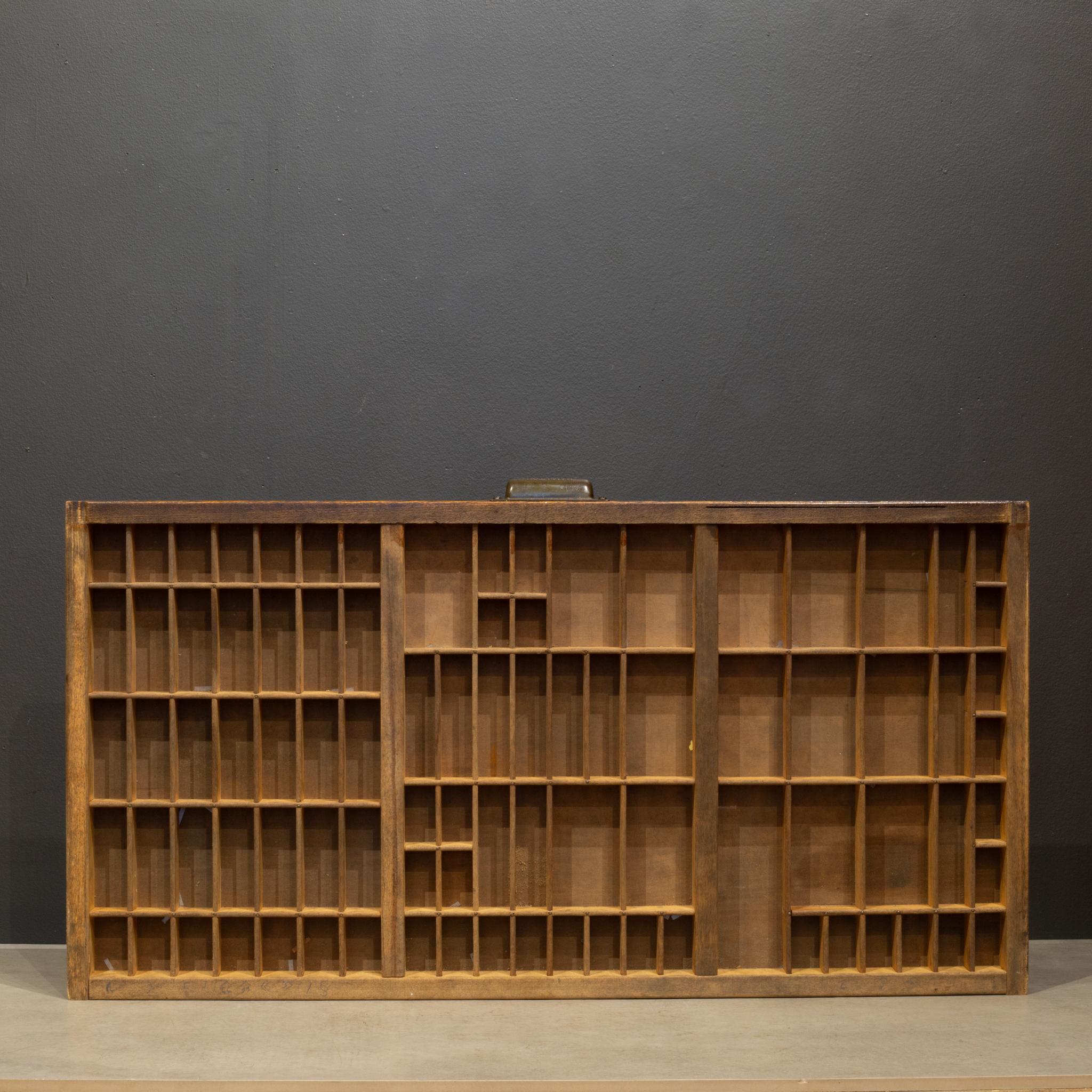 Antike Hamilton Typeset 24 Schublade Industrie-Schrank c.1920 im Angebot 11