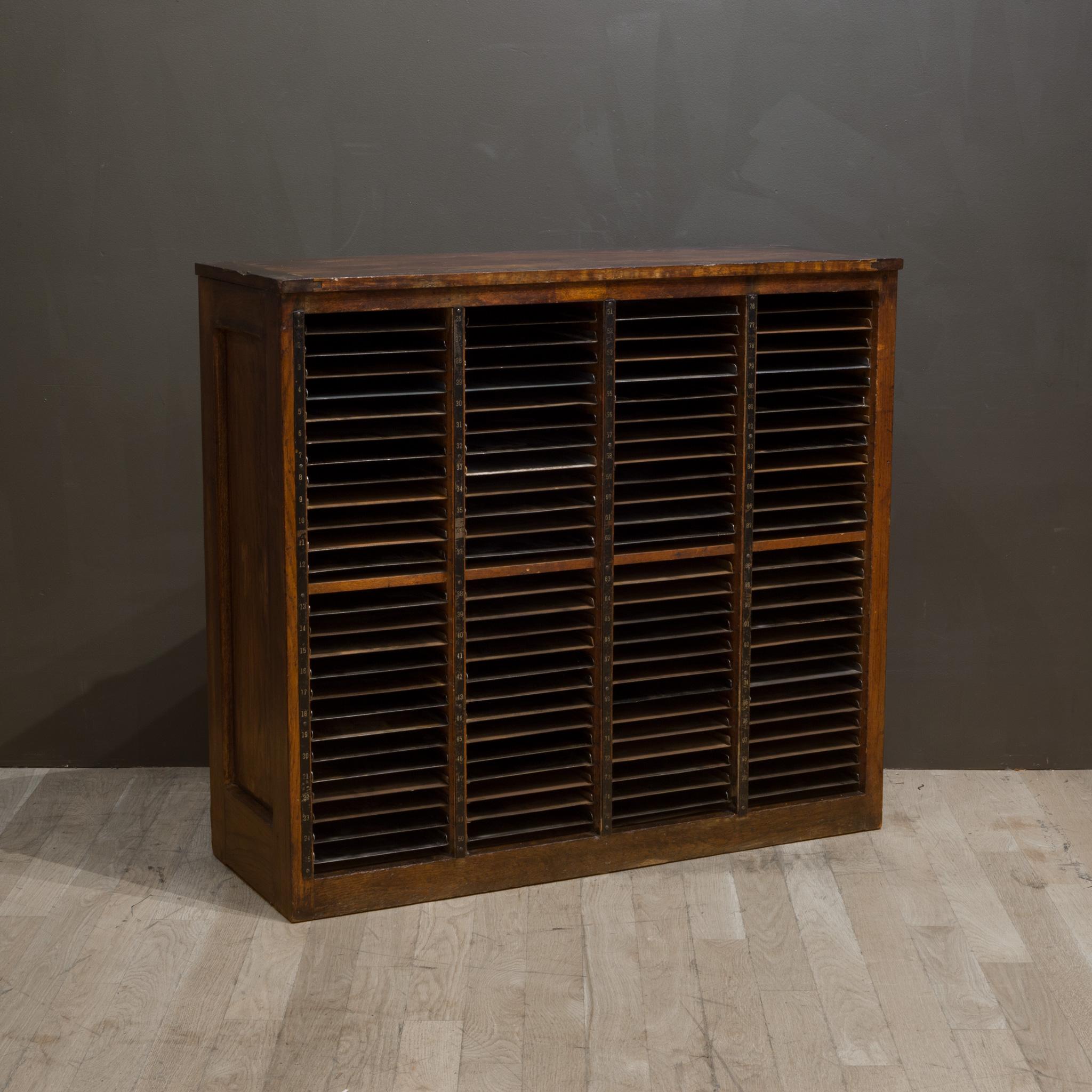 Antique Hamilton Typesetter's Storage Cabinet c.1920-1930 In Good Condition In San Francisco, CA