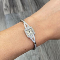 Antike HAMILTON-Uhr mit Diamanten aus Platin und Gold