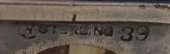 Antique Hammered Sterling Silver Matchbox Cover #39 SKU 3050