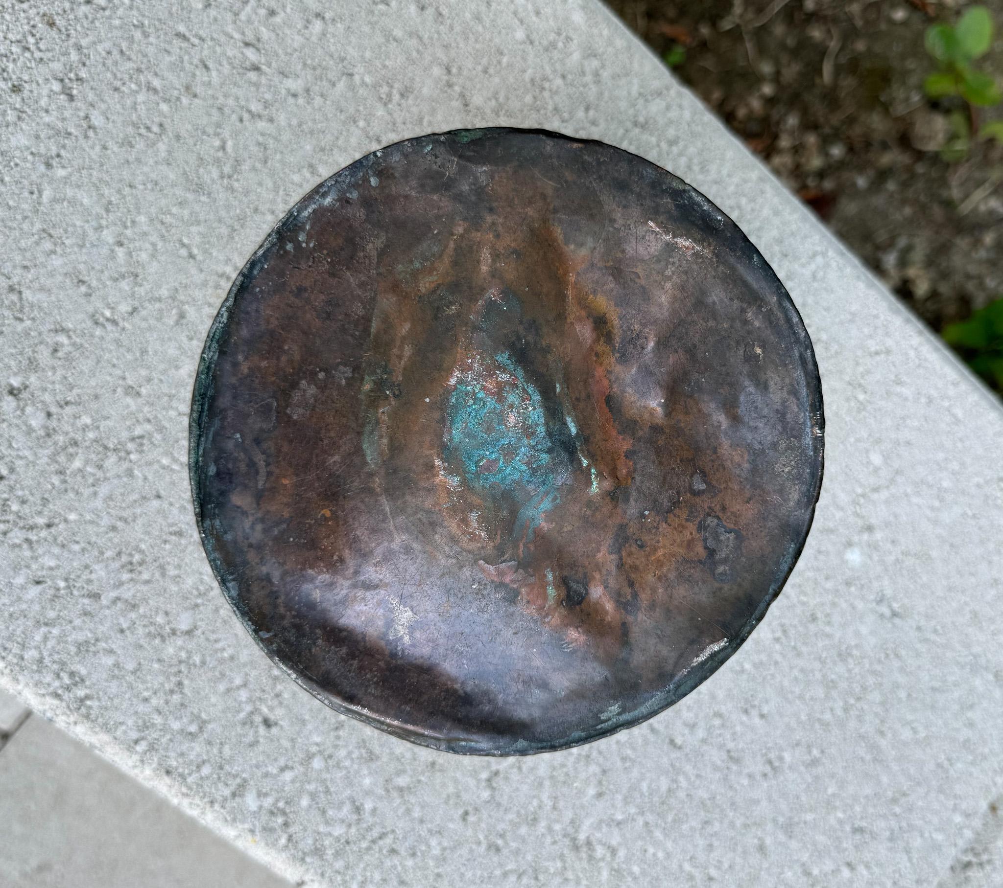 Antique Hammered Copper Cauldron,  Early 20th Century 8