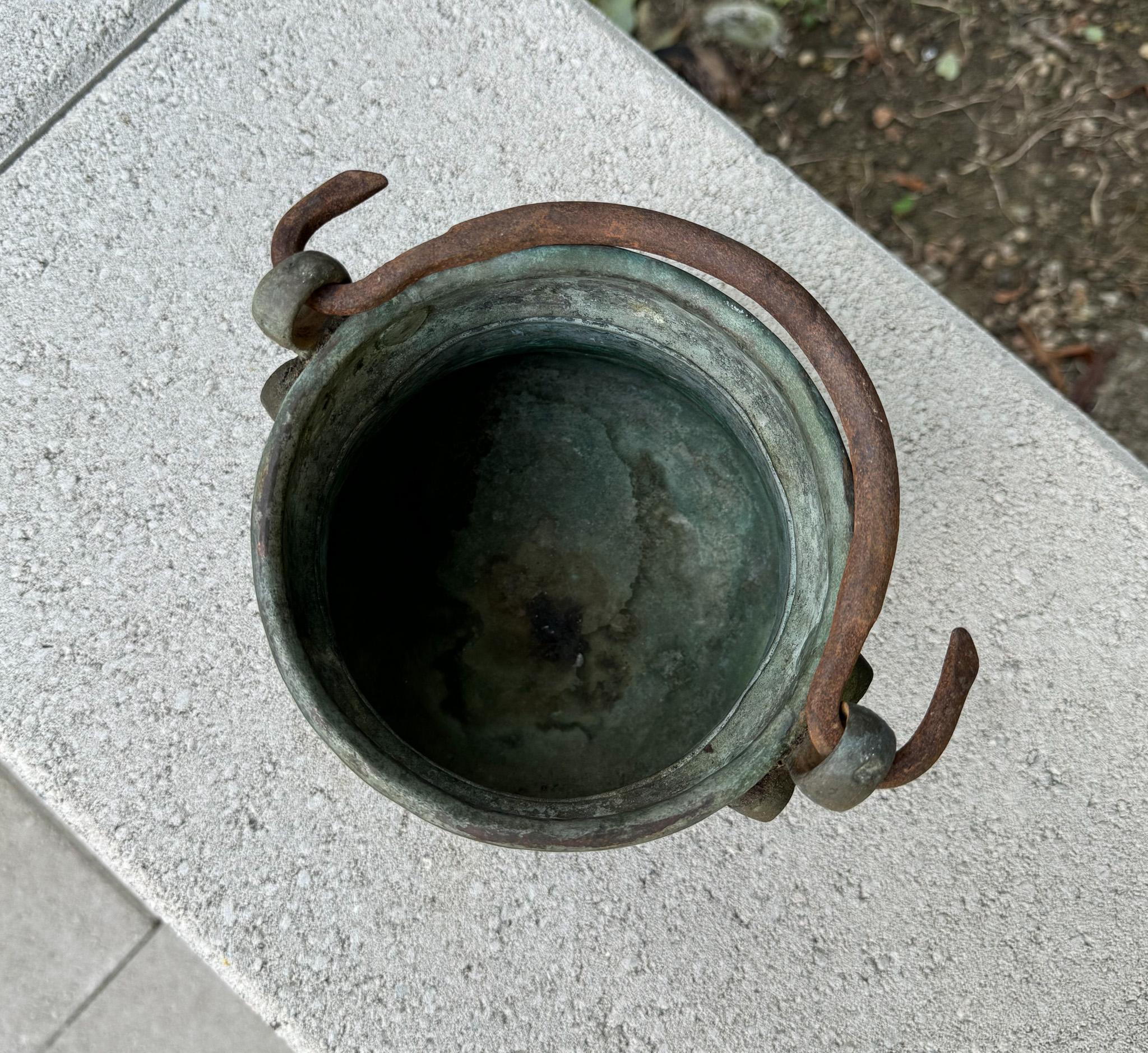 Antique Hammered Copper Cauldron,  Early 20th Century 2
