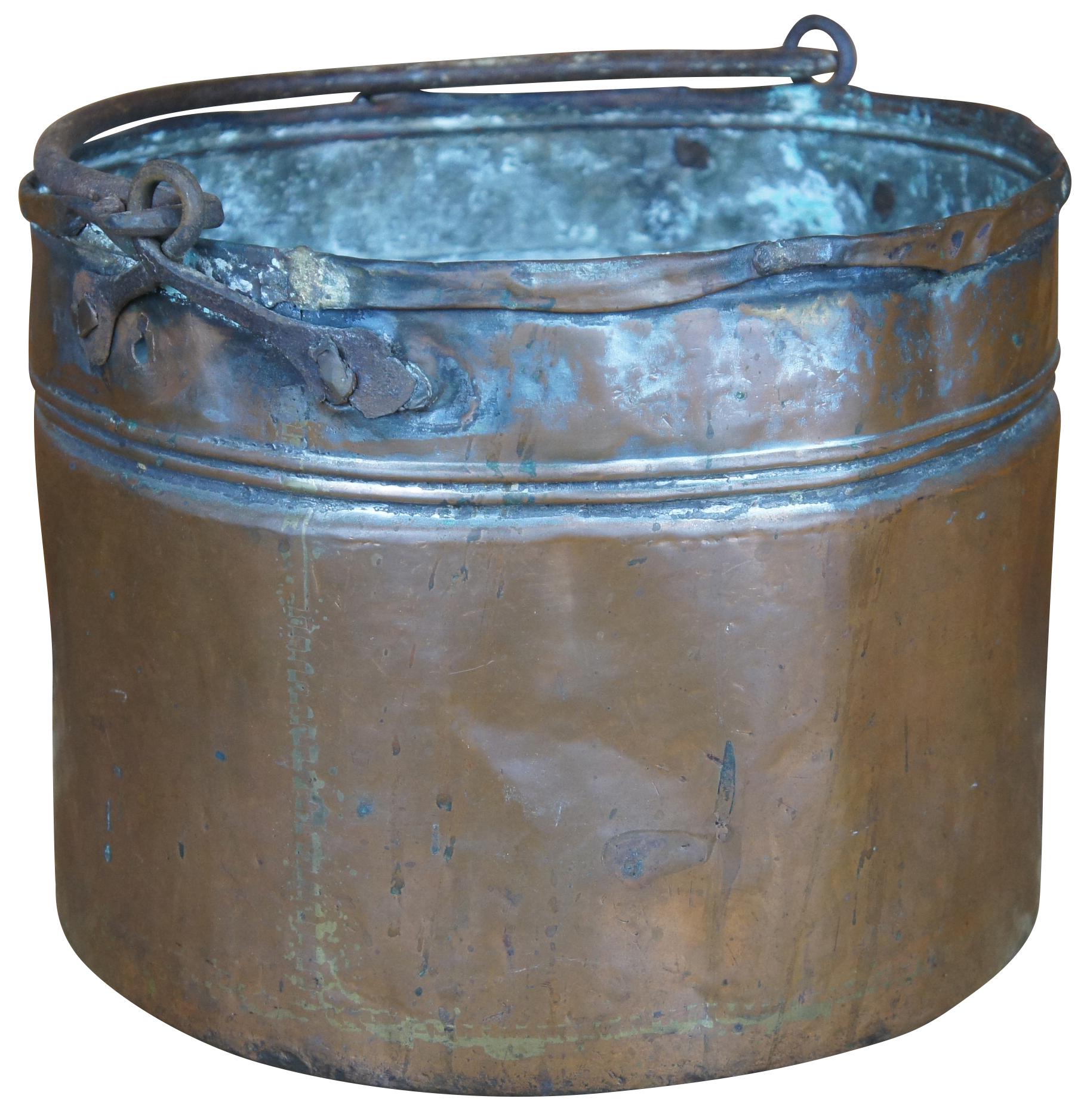 antique copper tub with handles