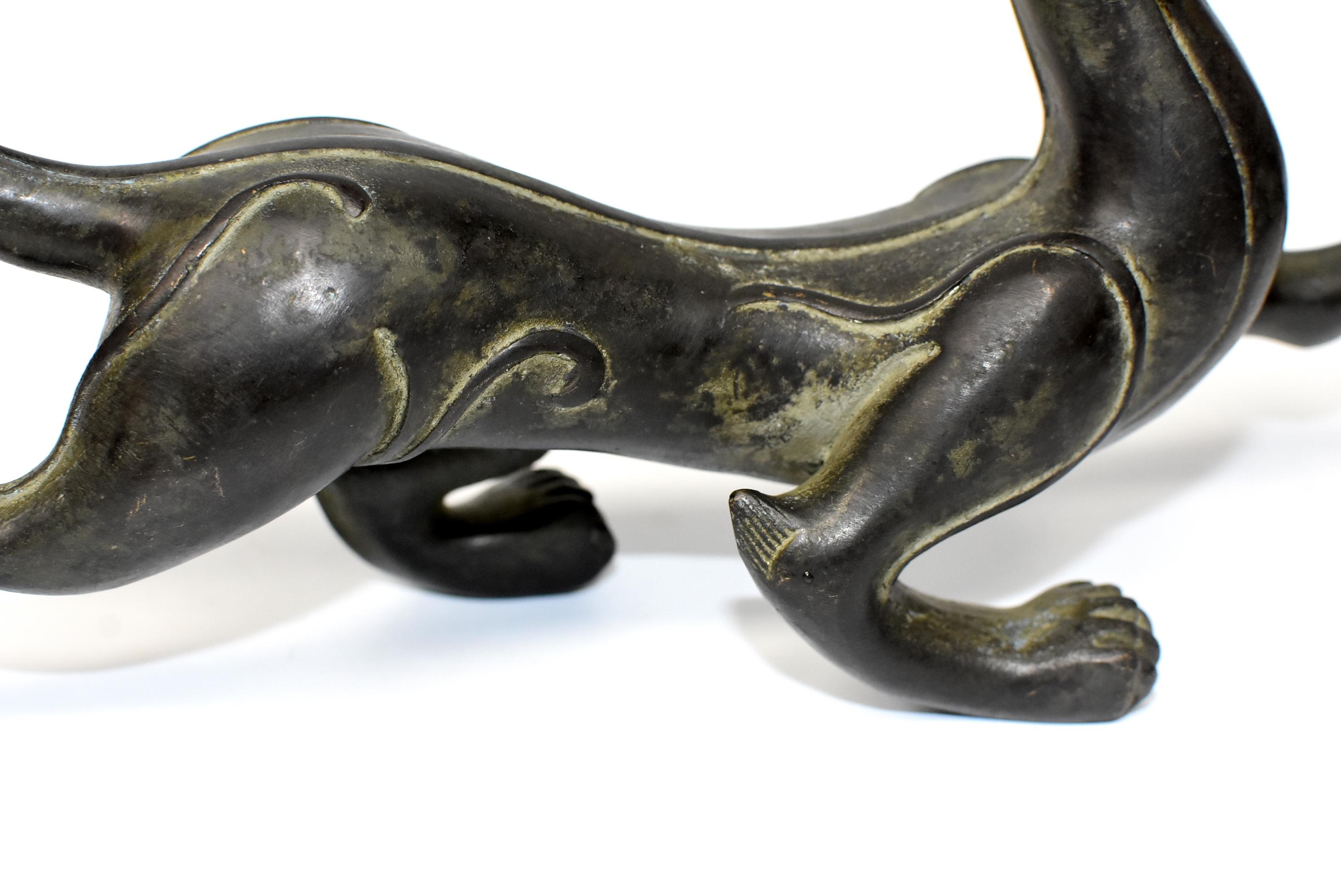 Antique Han Style Bronze Dragon 10