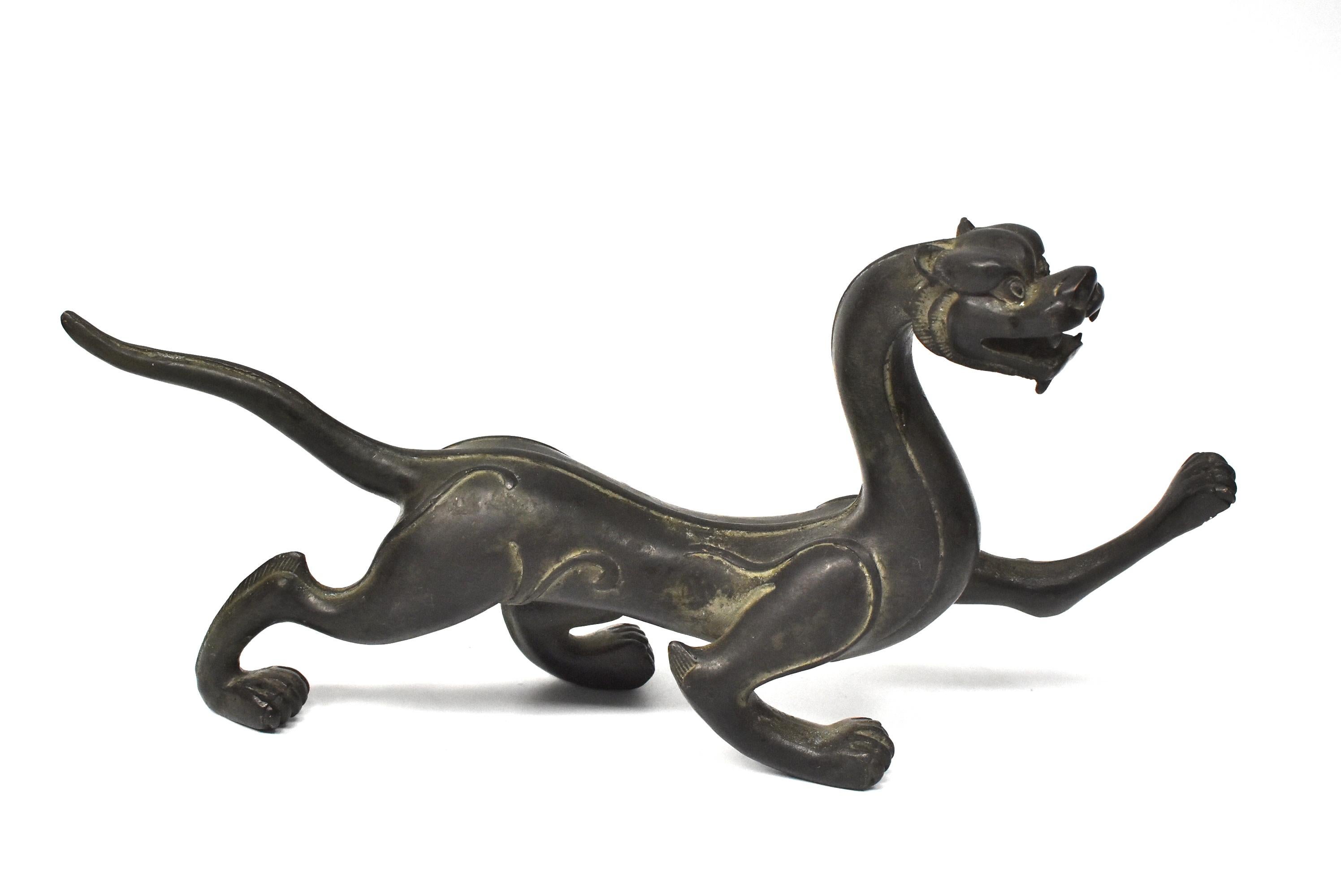 Antique Han Style Bronze Dragon 14