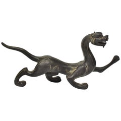 Antique Han Style Bronze Dragon