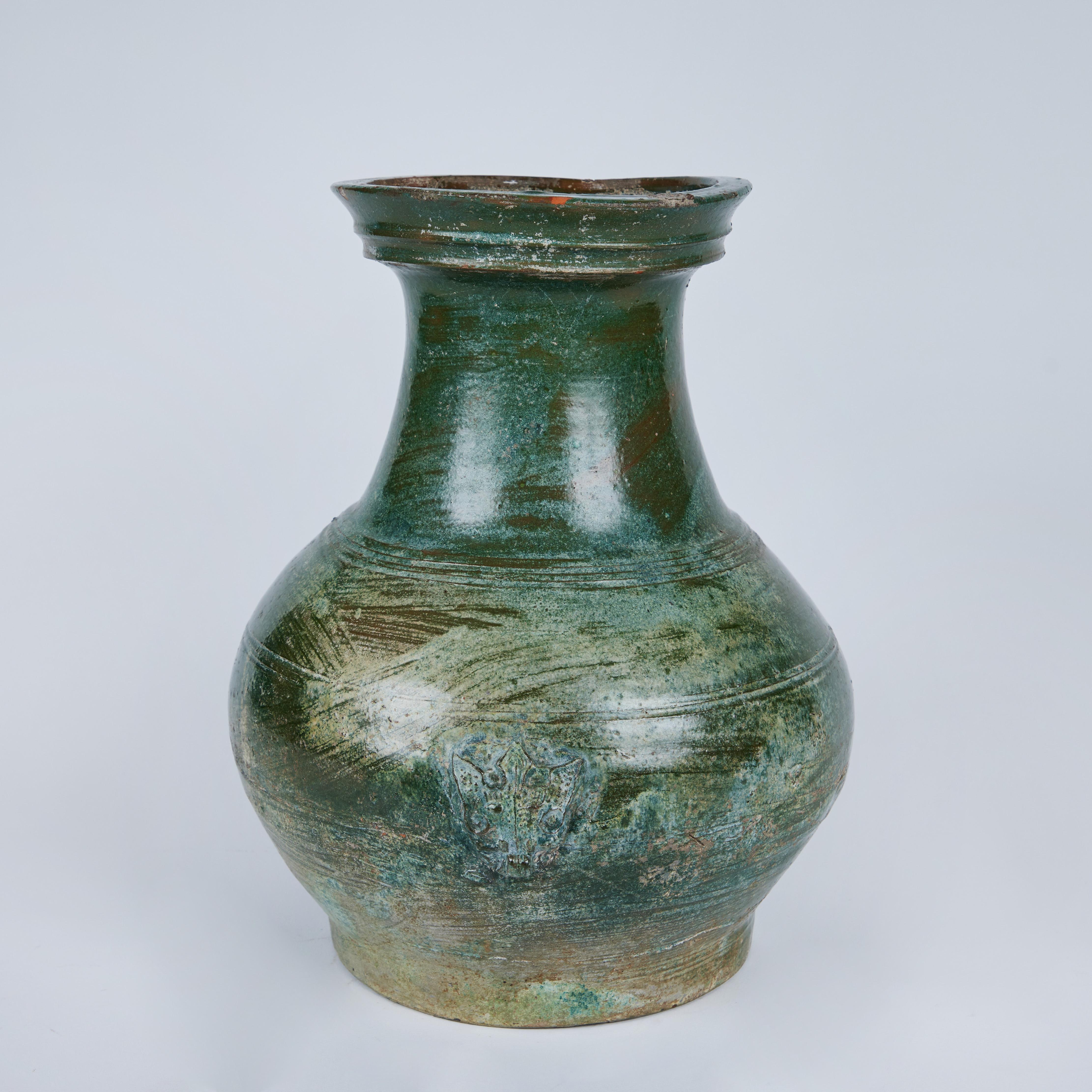 Late 19th Century Antique Han Style Vase For Sale