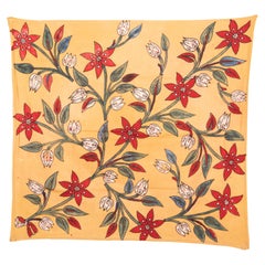 Antique Hand Block Printed Kandilli Squarish Wrapping Cloth, Early 20th C