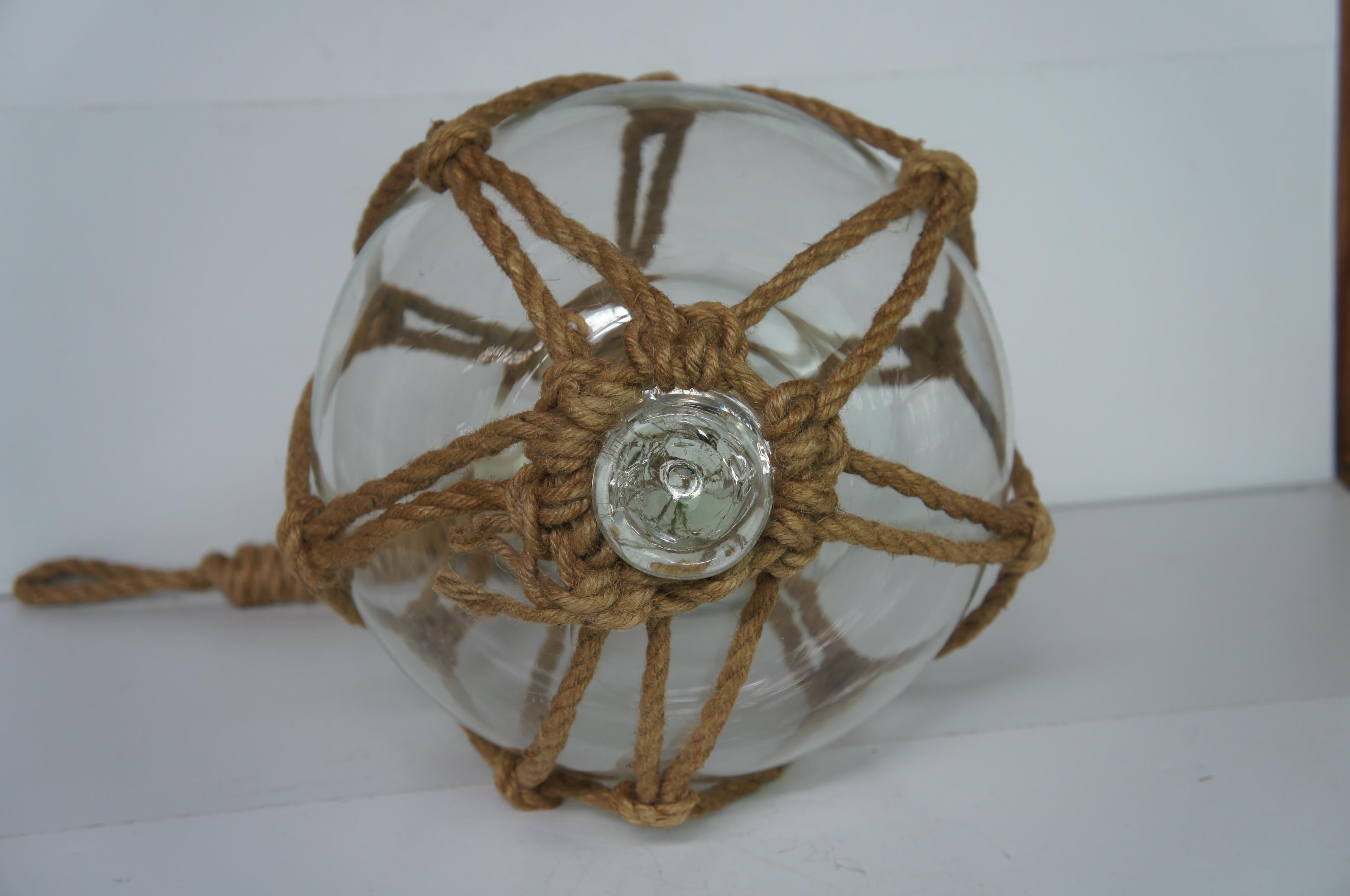 glass buoy with rope