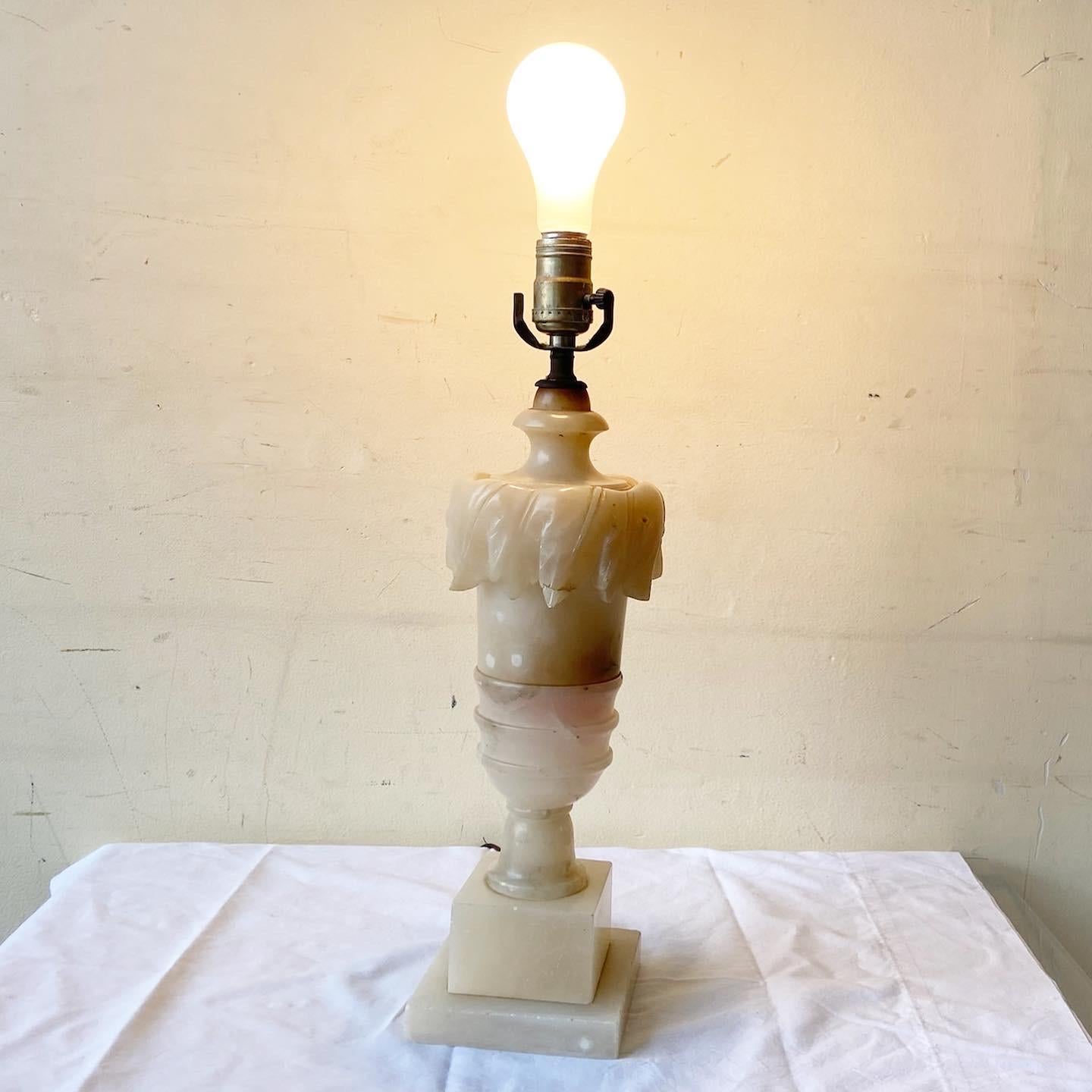 alabaster marble lamps