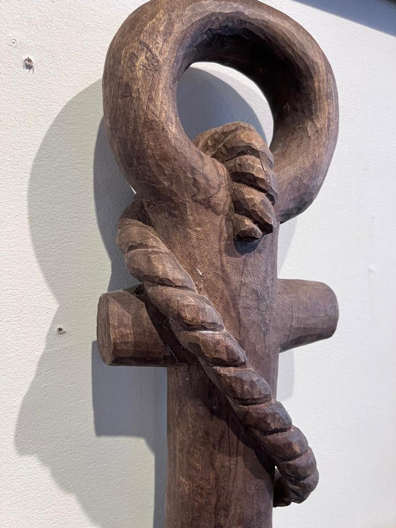 Hand-Carved Antique Hand Carved Anchor