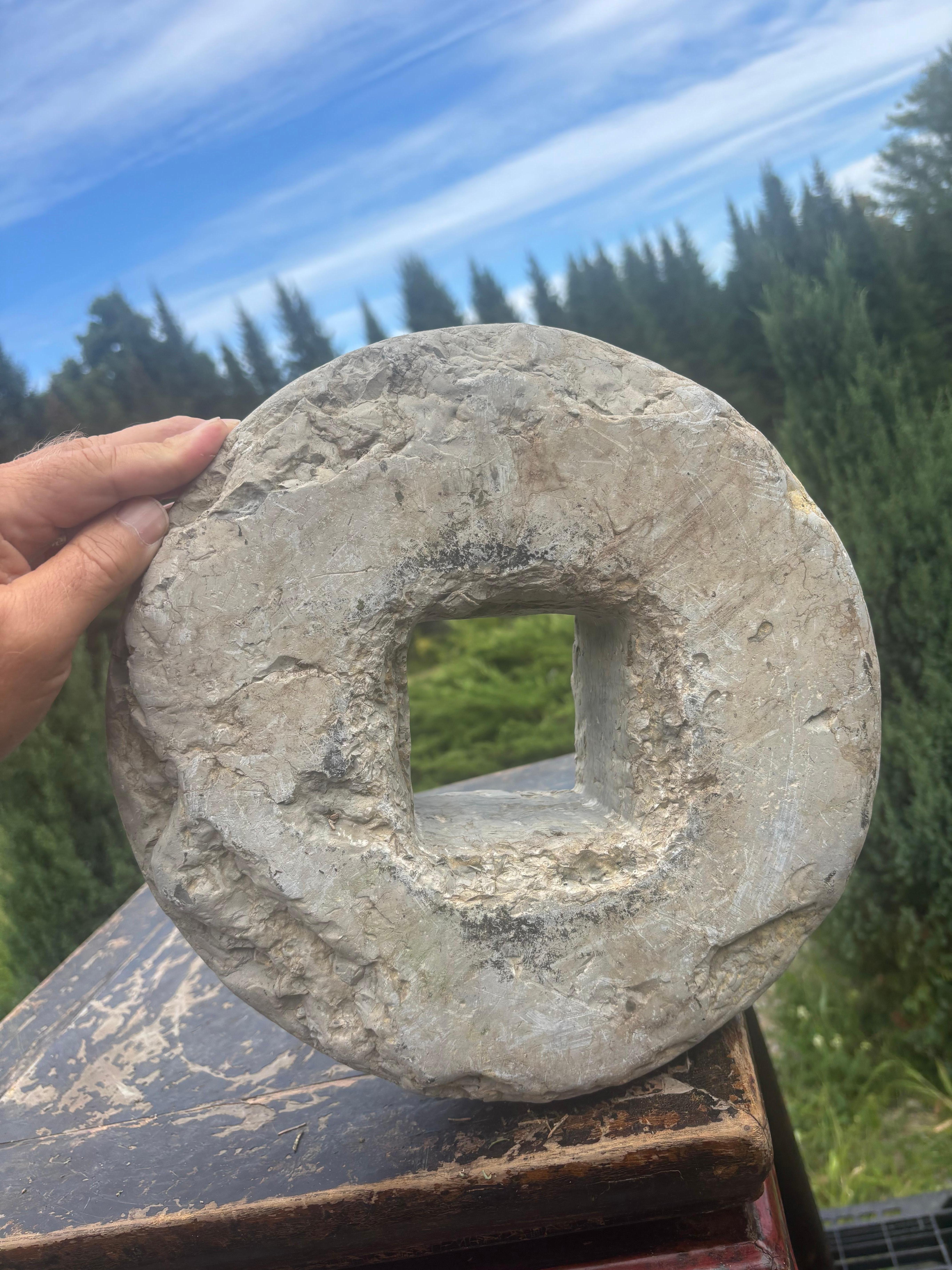 Moneda antigua tallada a mano Jardín de piedra, siglo XIX Qing en venta