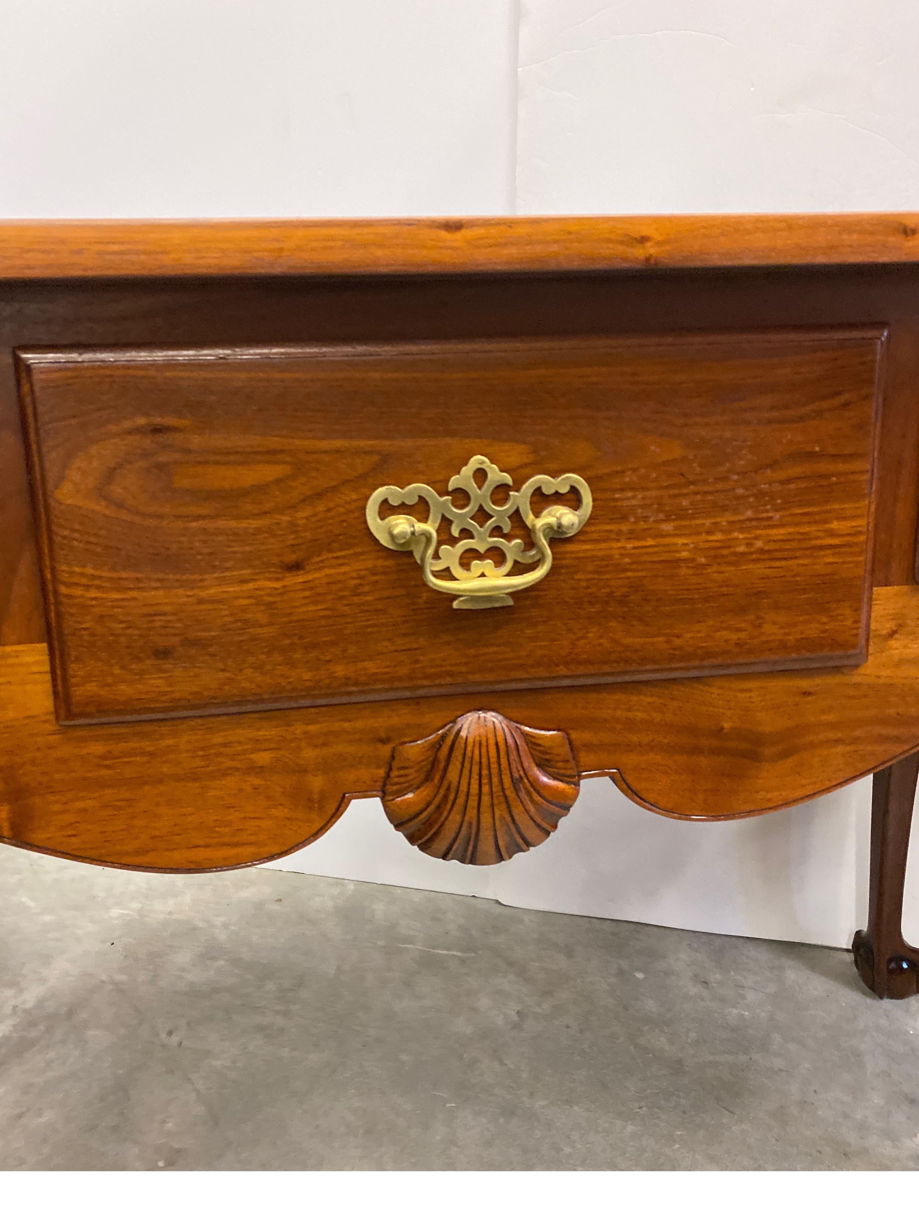Hand-Carved Antique Hand Carved Chippendale Style Lowboy, Circa 1820 For Sale