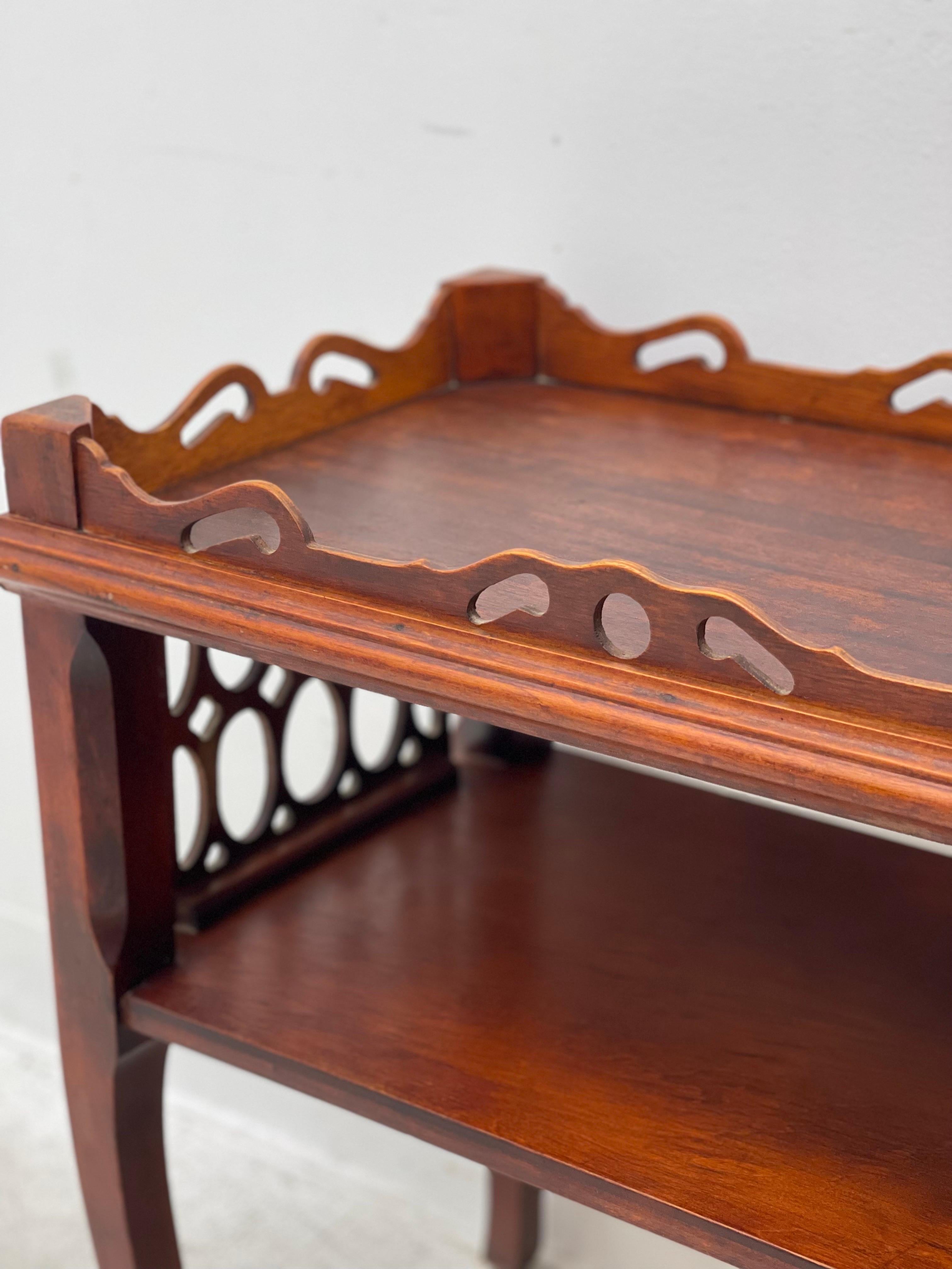 Late 20th Century Antique Hand Carved Coffee Table For Sale