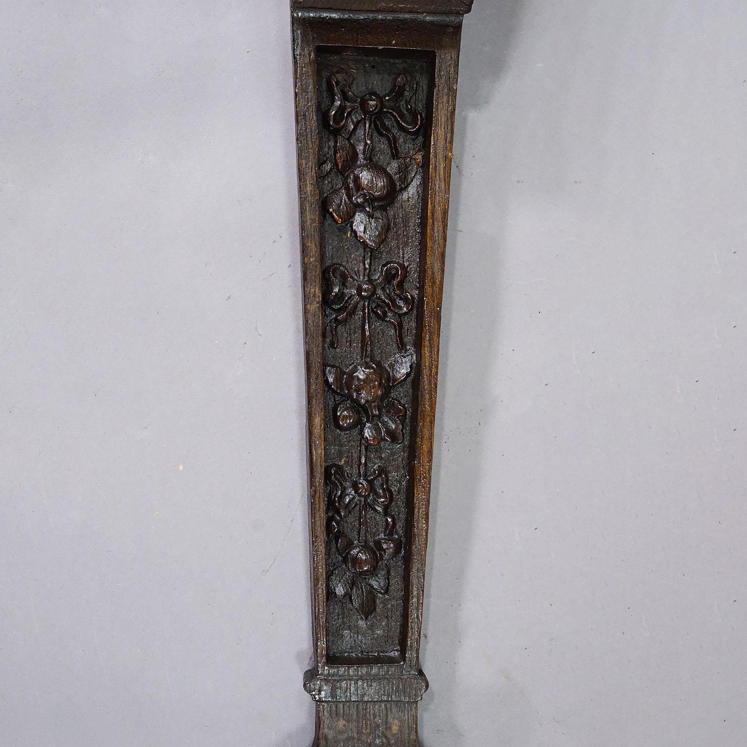Antikes handgeschnitztes dekoratives Element mit Drachen, Deutschland ca. 1890 (Spätes 19. Jahrhundert) im Angebot