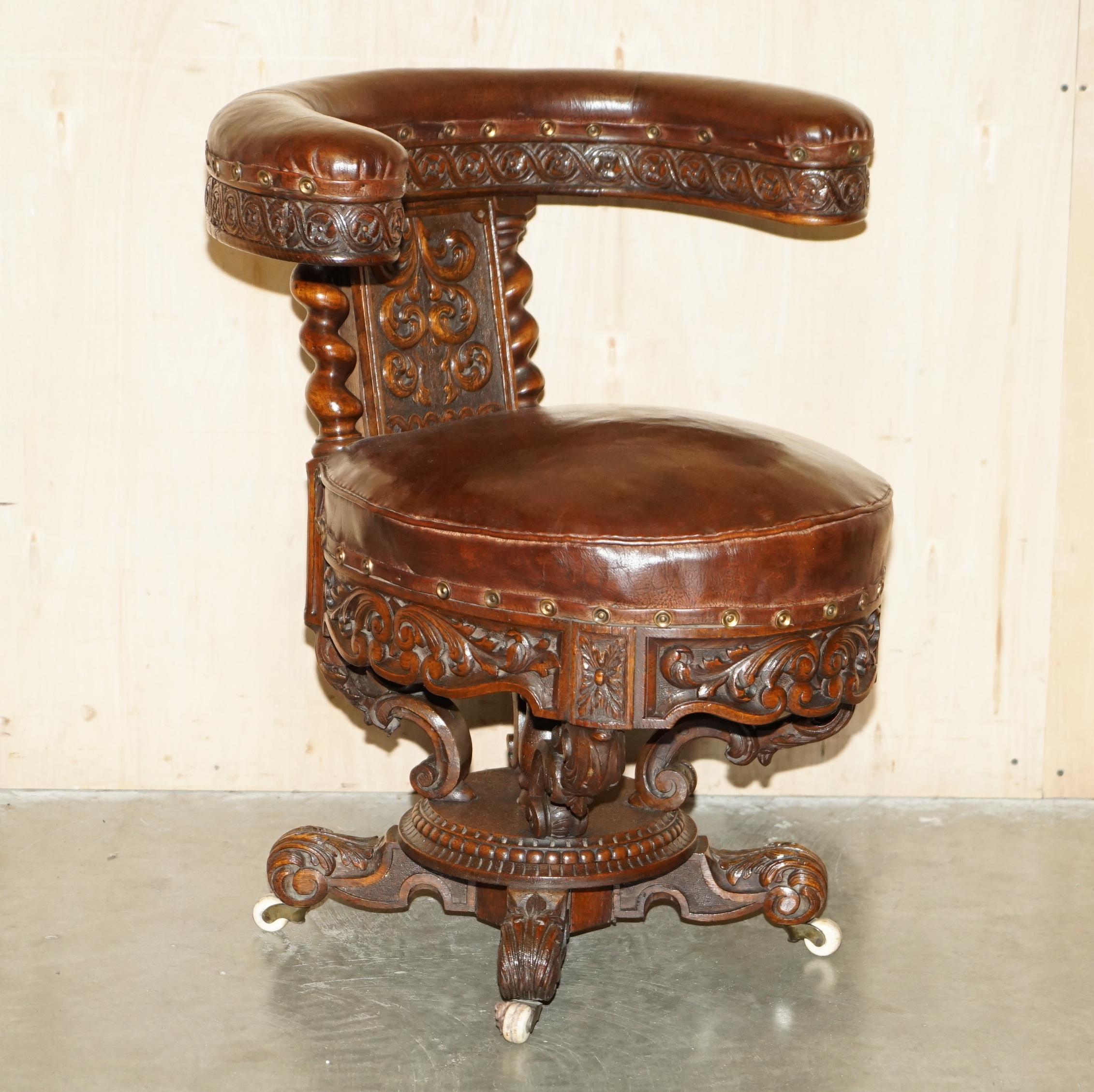 Royal House Antiques

Royal House Antiques is delighted to offer for sale this important, handmade made in England, circa 1860-1880 Victorian ornately hand carved English Oak Cockfighting armchair with reading slope and large single drawer

Please