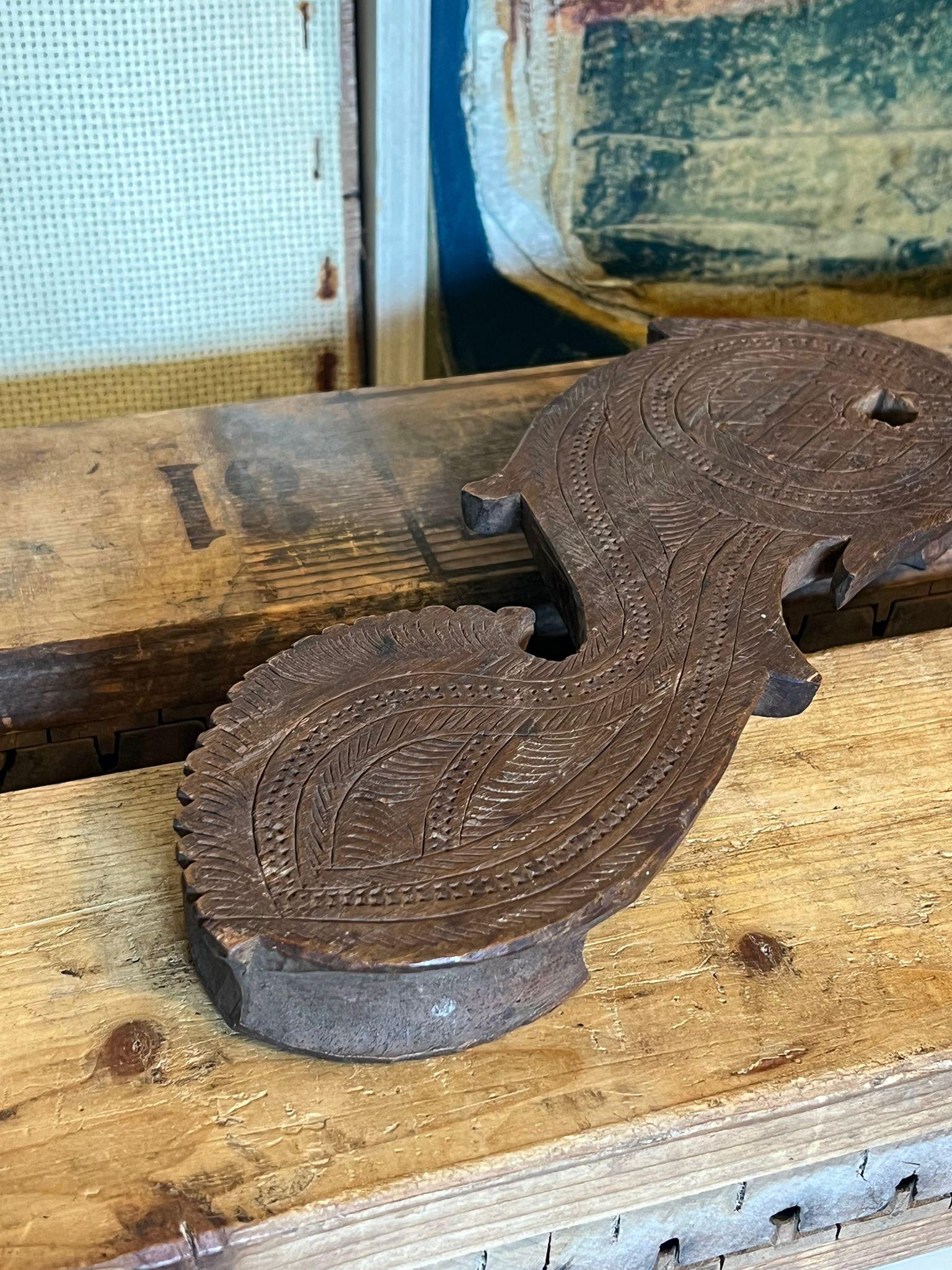 Antique Hand Carved Engraved Unique Architectural Salvage In Good Condition For Sale In Seattle, WA