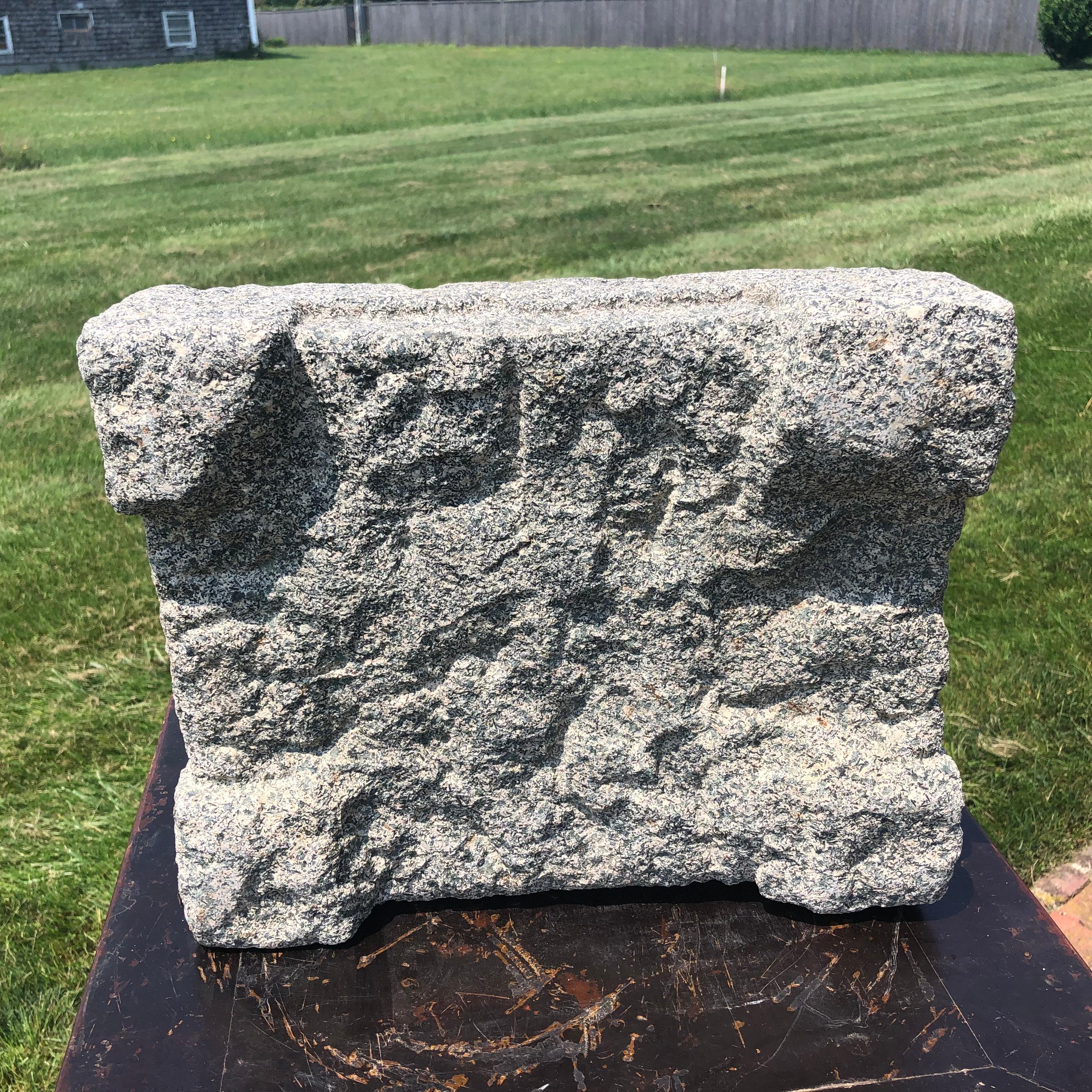 Antique Hand-Carved Garden Stone, 19th Century 6