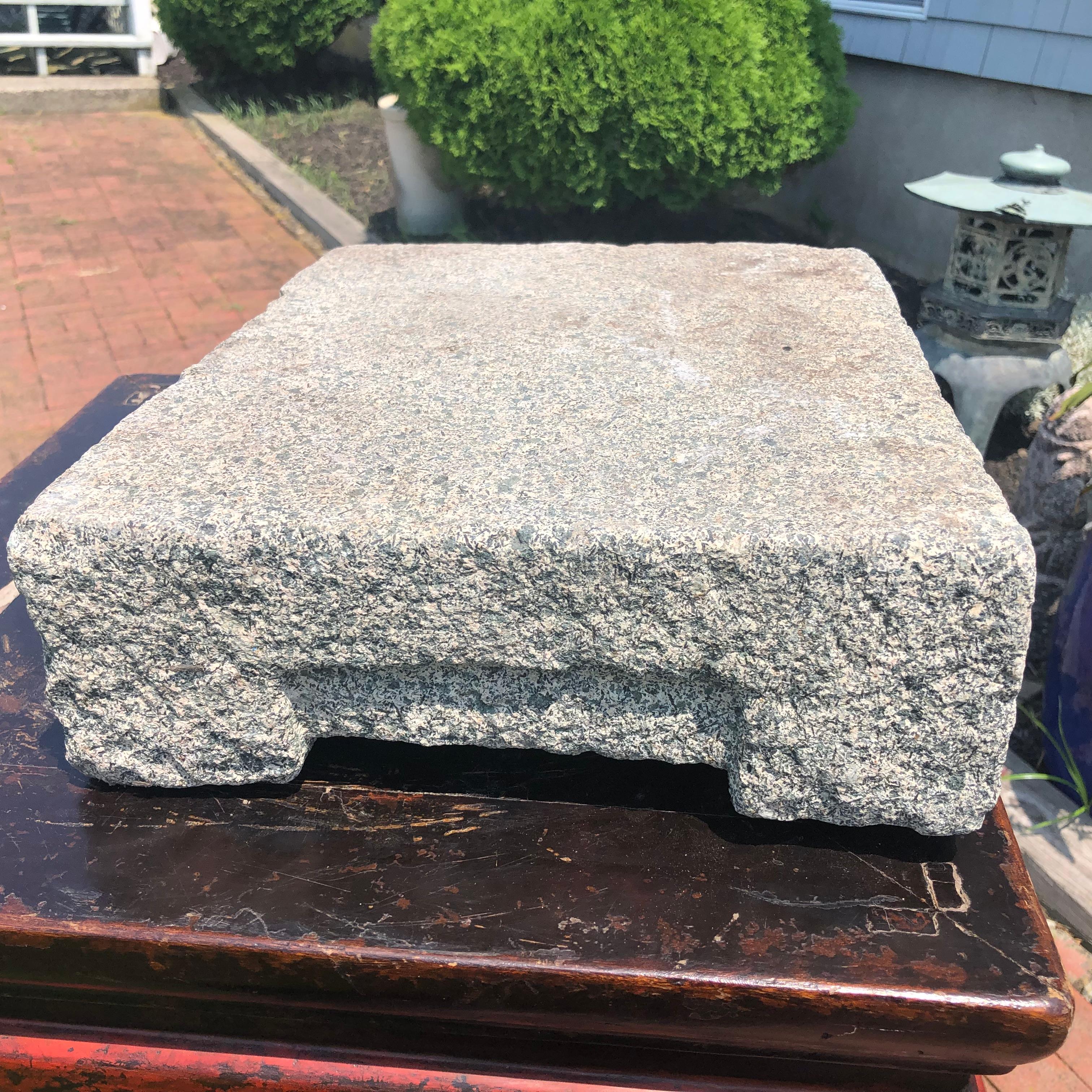 Antique Hand-Carved Garden Stone, 19th Century 1
