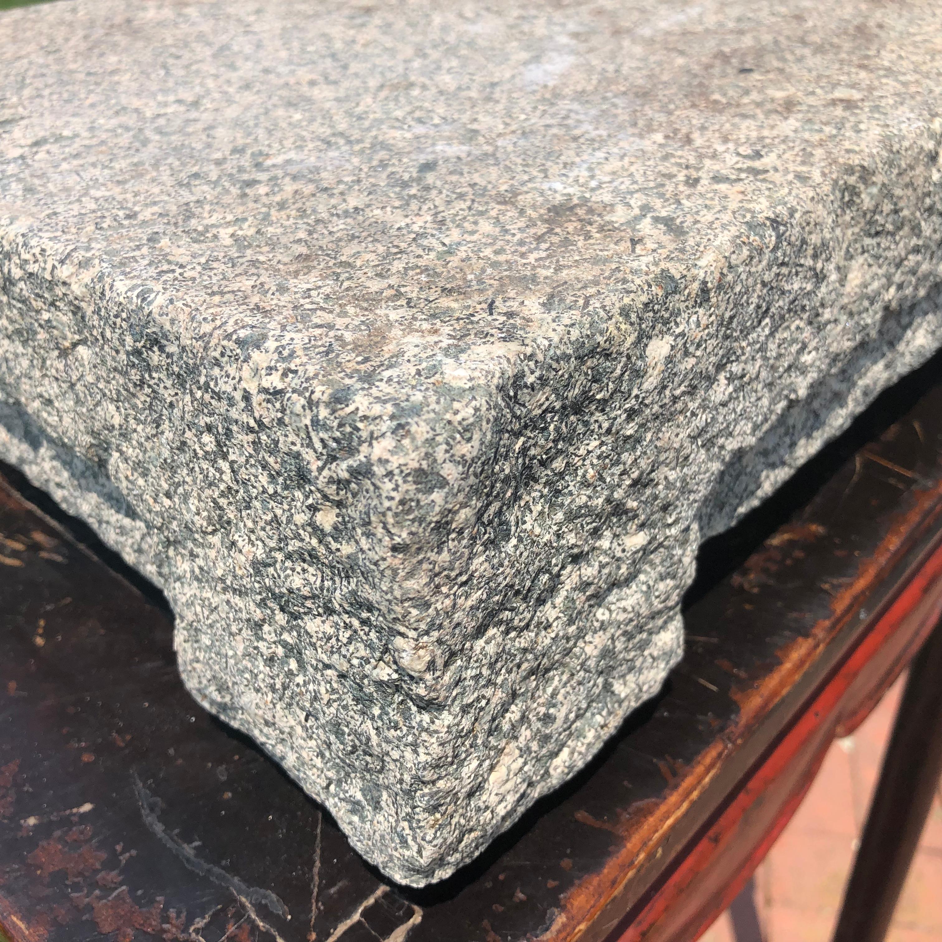 Antique Hand-Carved Garden Stone, 19th Century 2