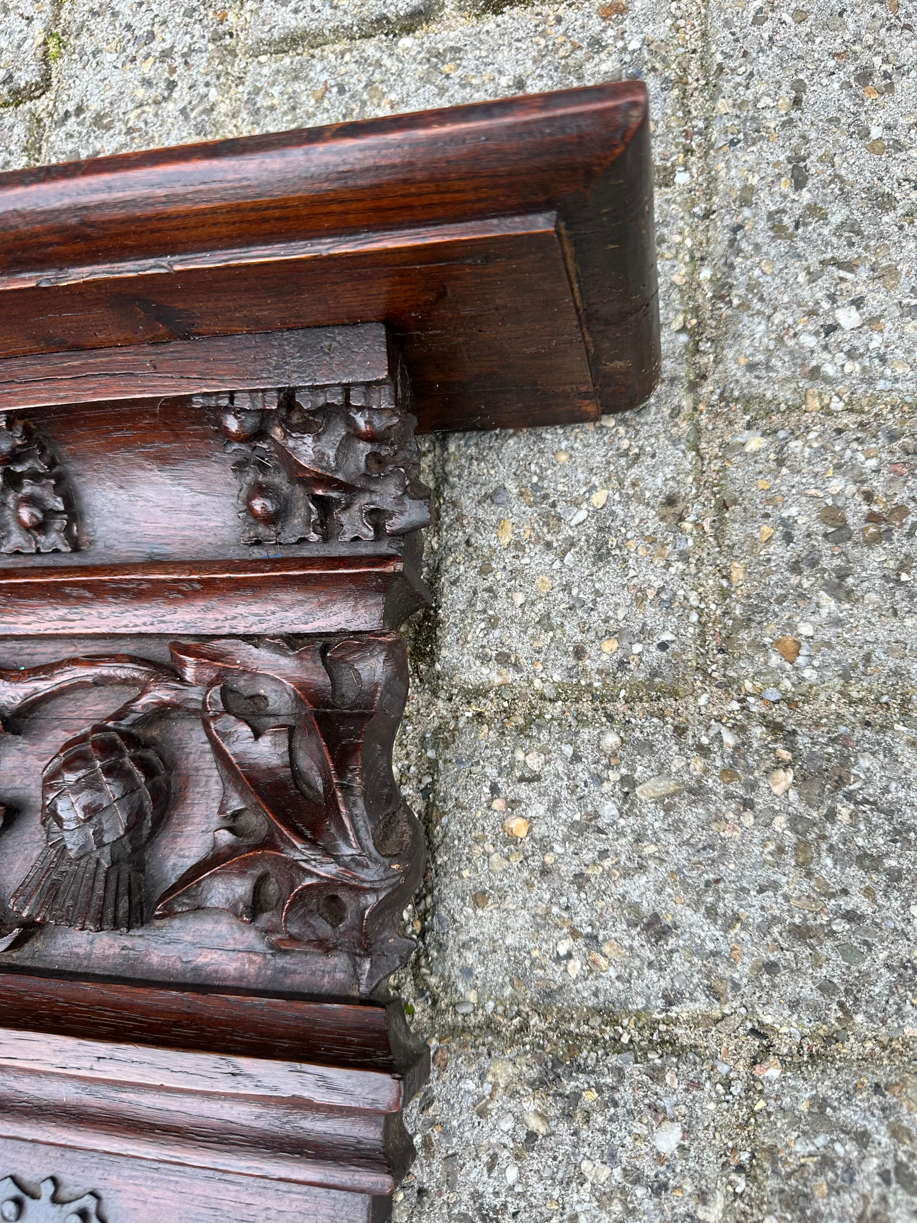 Antiguo perchero gótico con ganchos de hierro forjado forjado a mano S. XVIII siglo XVIII y antes en venta