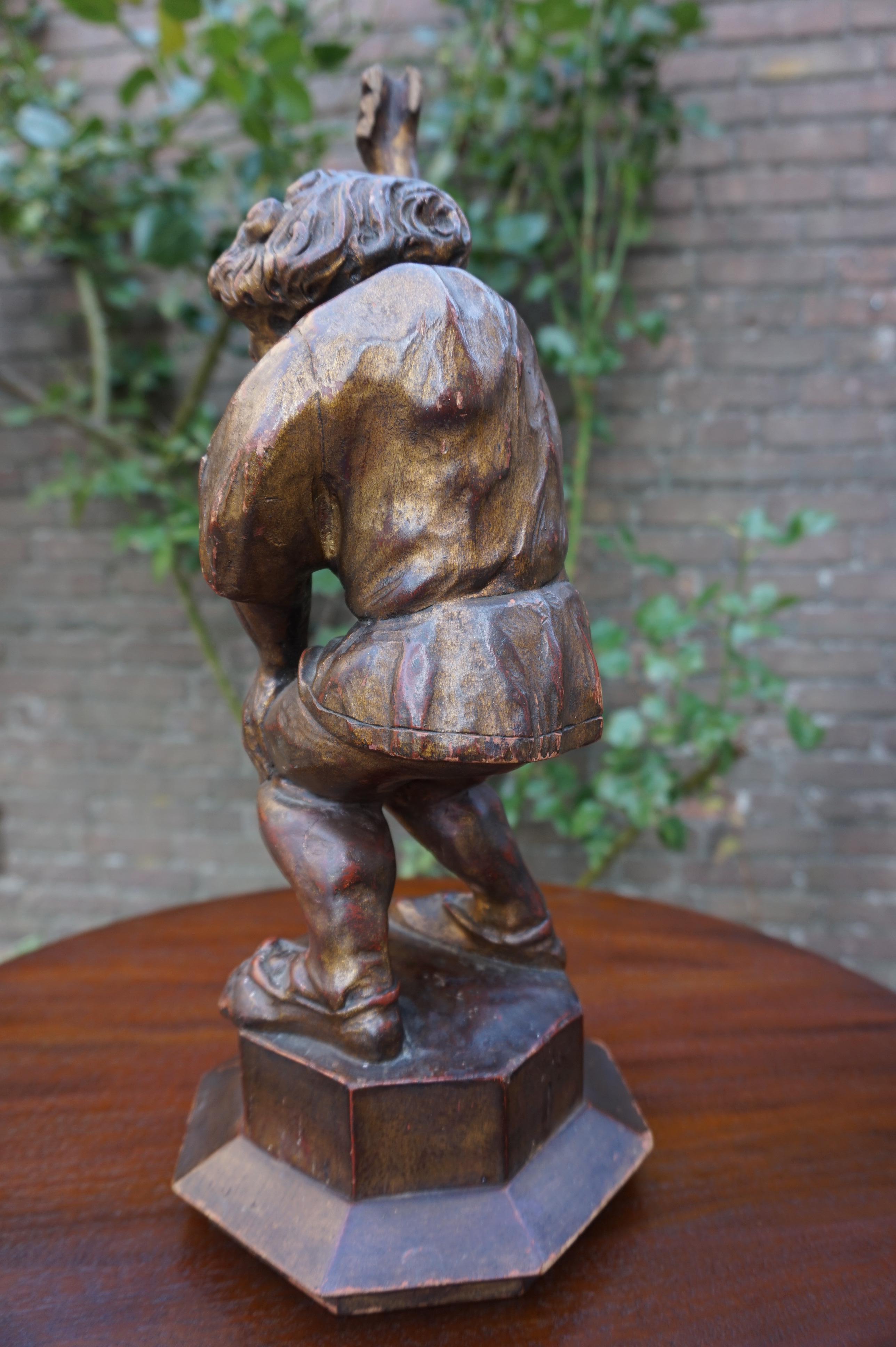 Very rare, 19th century statuette of Victor Hugo's famous novel character.

If you are a collector of rare novel and/or famous movie characters then this 19th century sculpture of Quasimodo, better known as the Hunchback of Notre Dame, could be the
