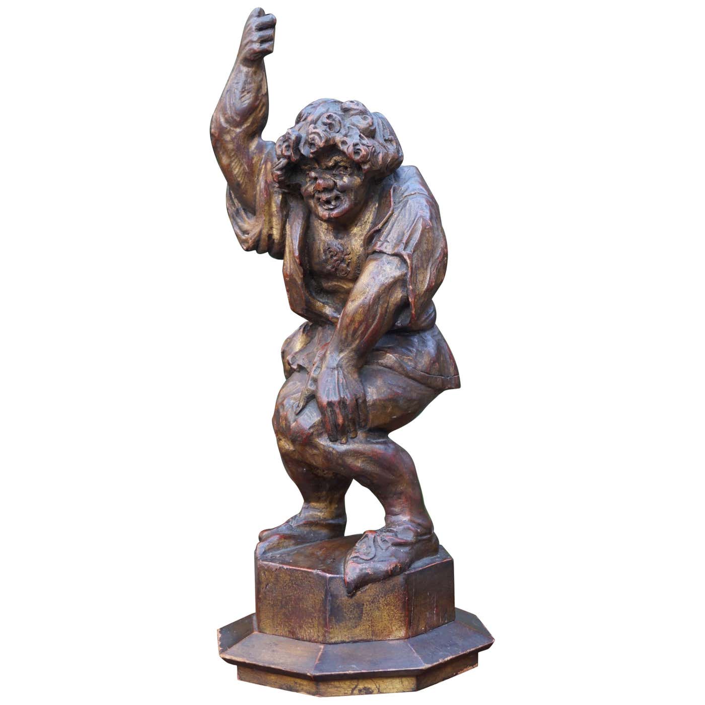 Famous Hunchbacks Antique Hand-Carved Gothic Style Quasimodo / Hunchback of Notre Dame ...