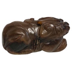 Antique hand-carved Jade toggle or pendant, China 17th Century