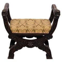 Antique Hand carved Lions stool  Holland