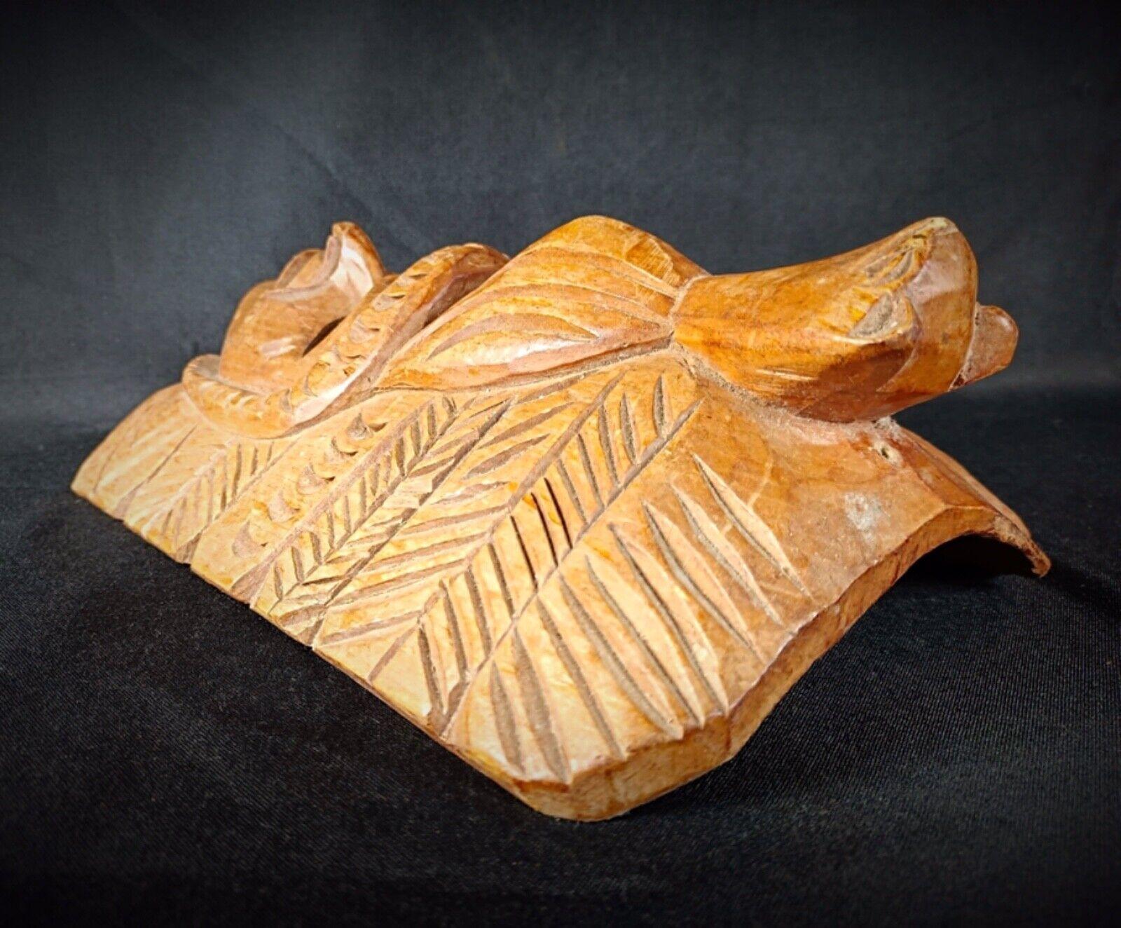 20th Century Antique Hand-Carved Maya Wooden Mask - Indigenous American Art, 2Y119 For Sale