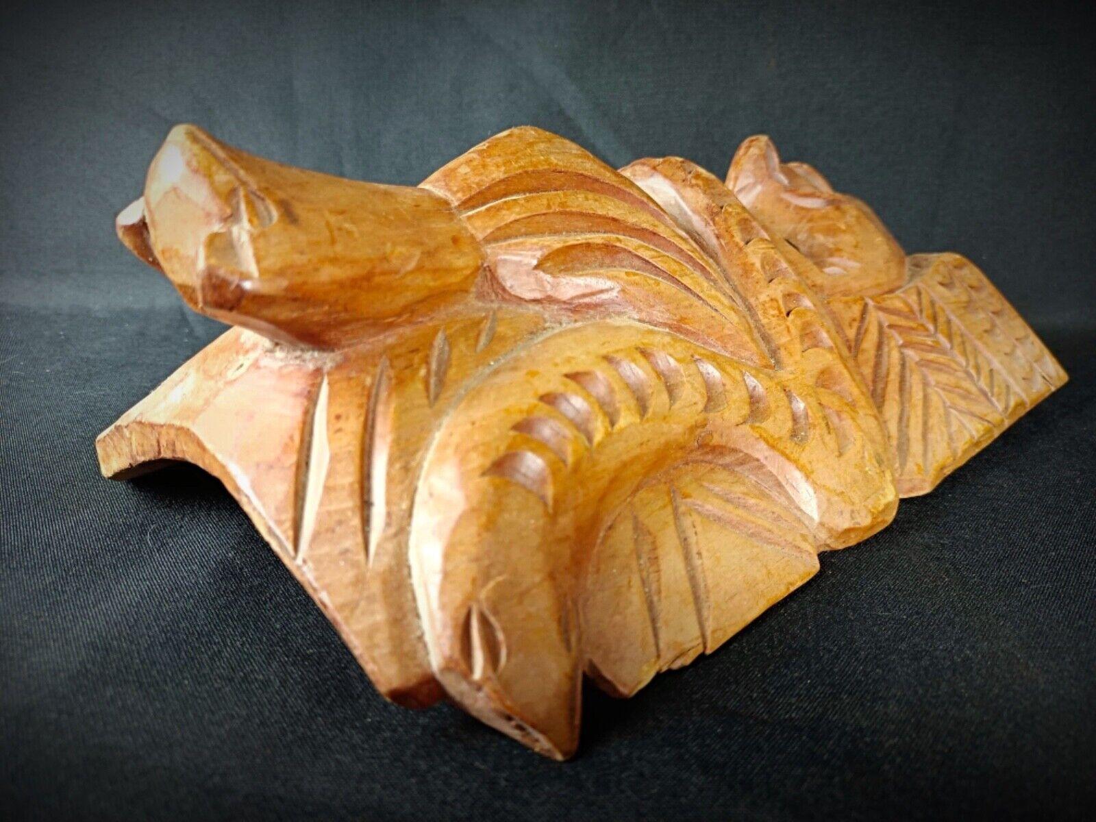 Antique Hand-Carved Maya Wooden Mask - Indigenous American Art, 2Y119 For Sale 1