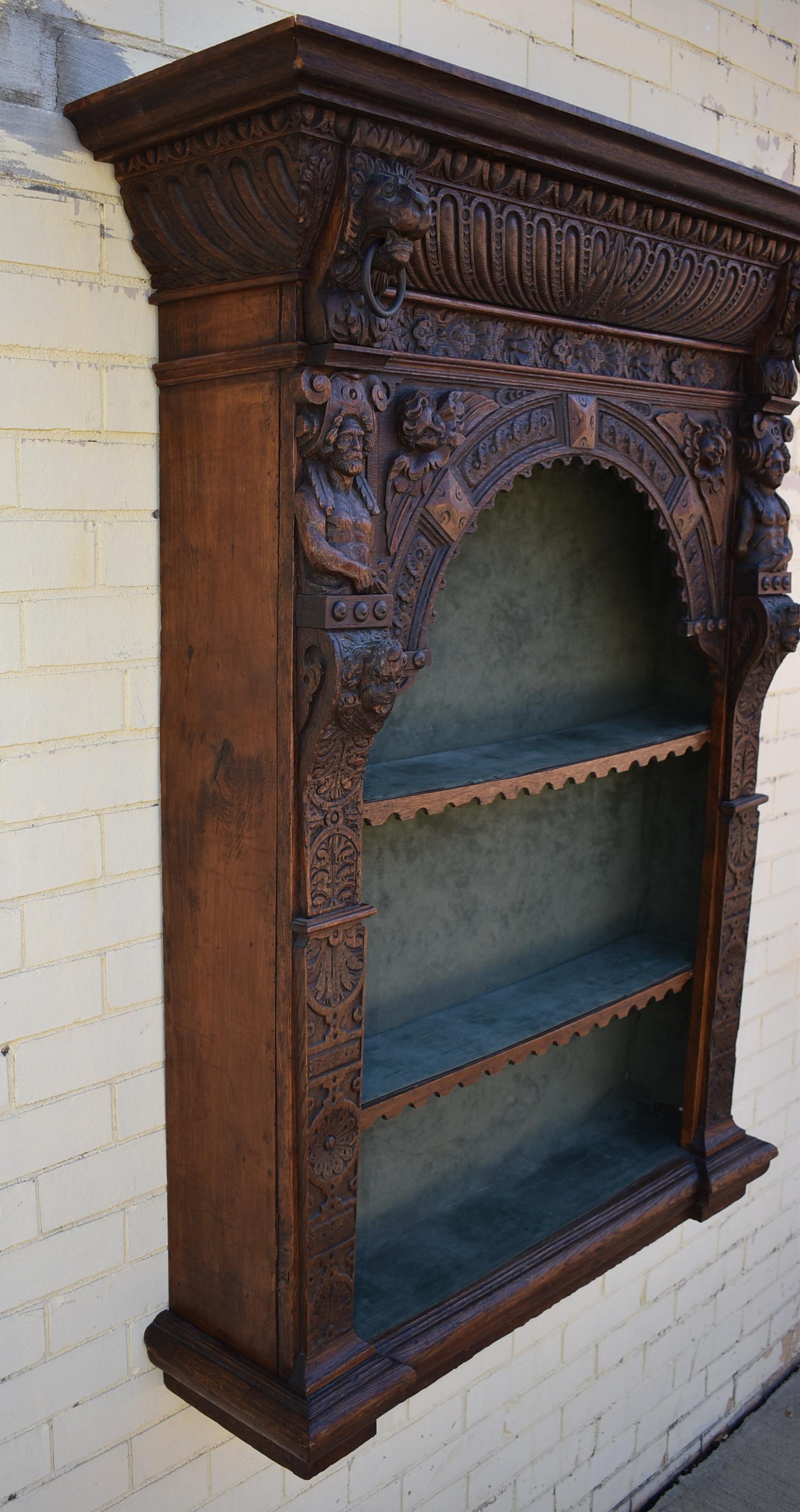 gothic floating shelves