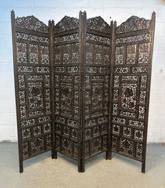 Antique Hand-Carved Ornamental Room Divider