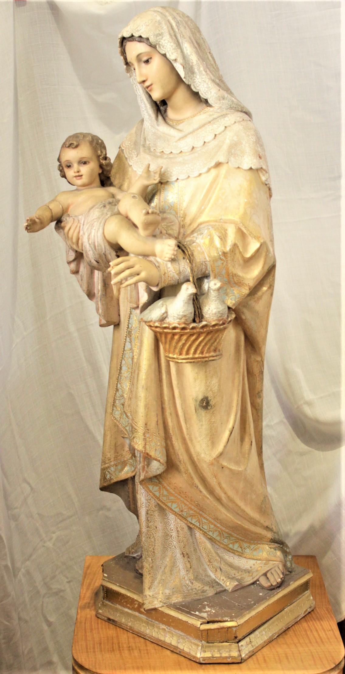 madonna and child sculpture
