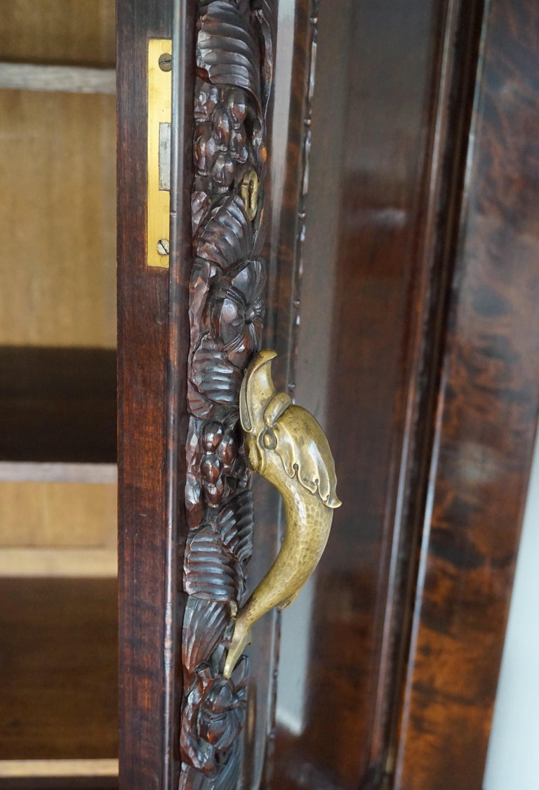 Antique HandCarved Scandinavian Arts and Crafts Viking Ship and