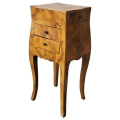 Antique Hand Carved Solid Burl Accent Table