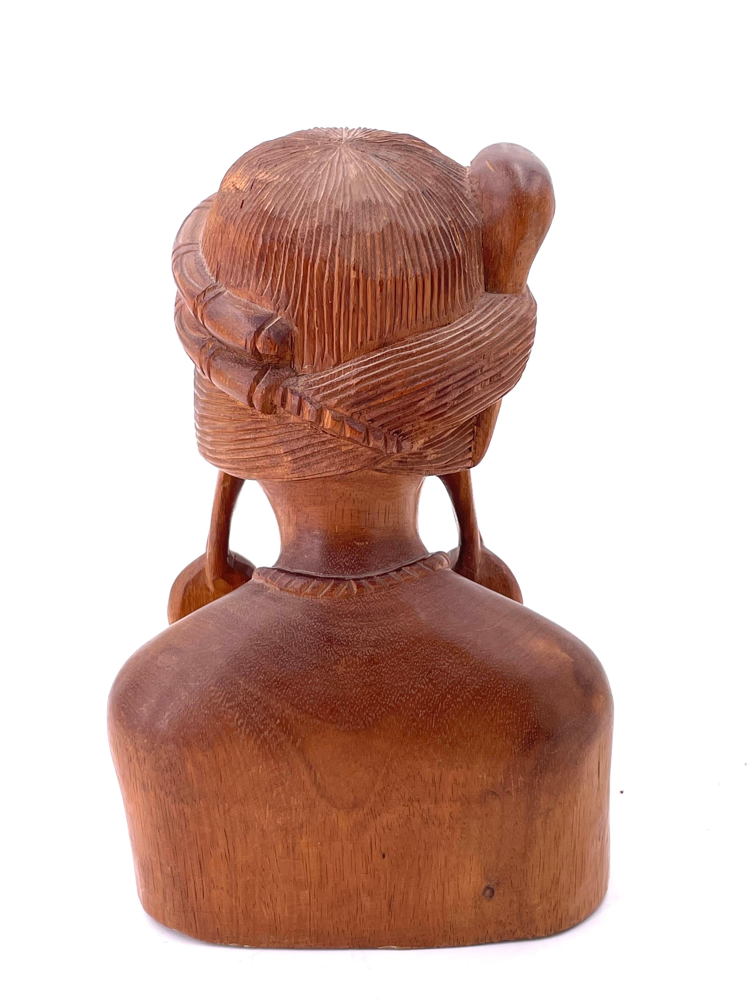 wooden indian head