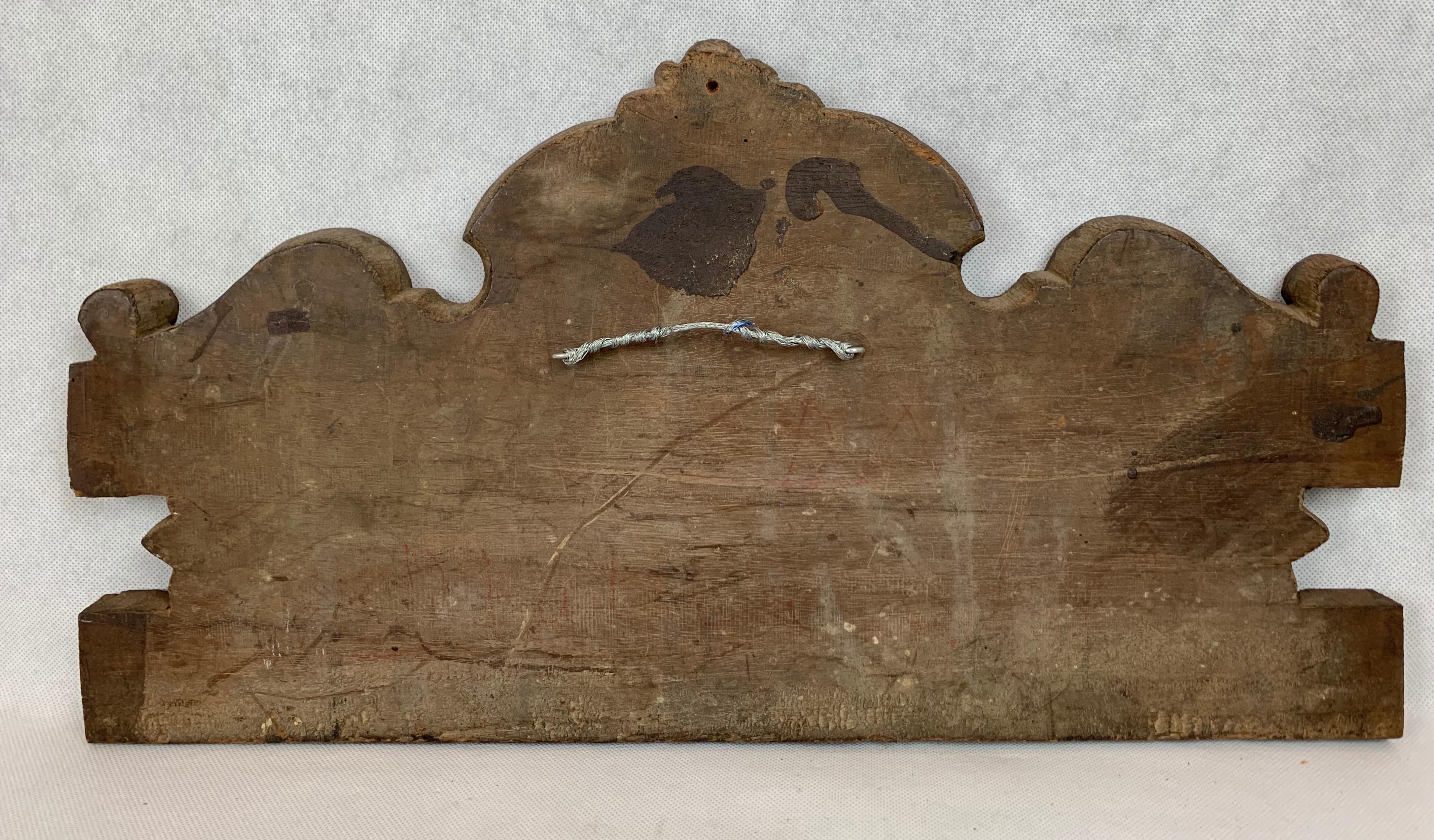 American Hand Carved Walnut Panel-19th century 2