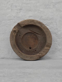 Antike handgeschnitzte Holzschale aus Frankreich, CIRCA 1850-1900, 80cm