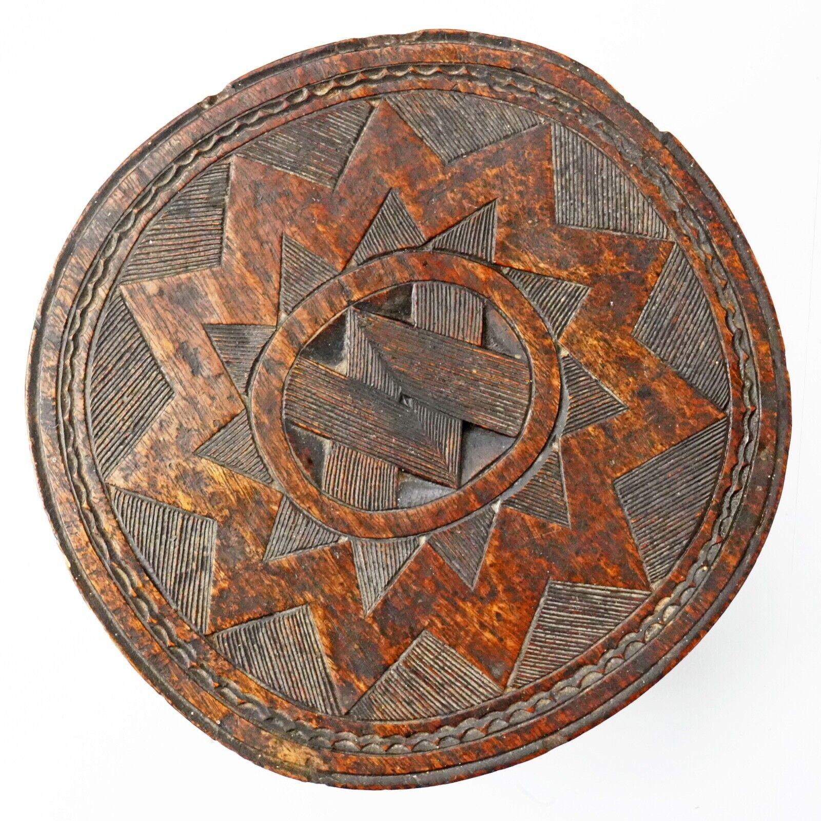 Antique Hand Carved Wooden 