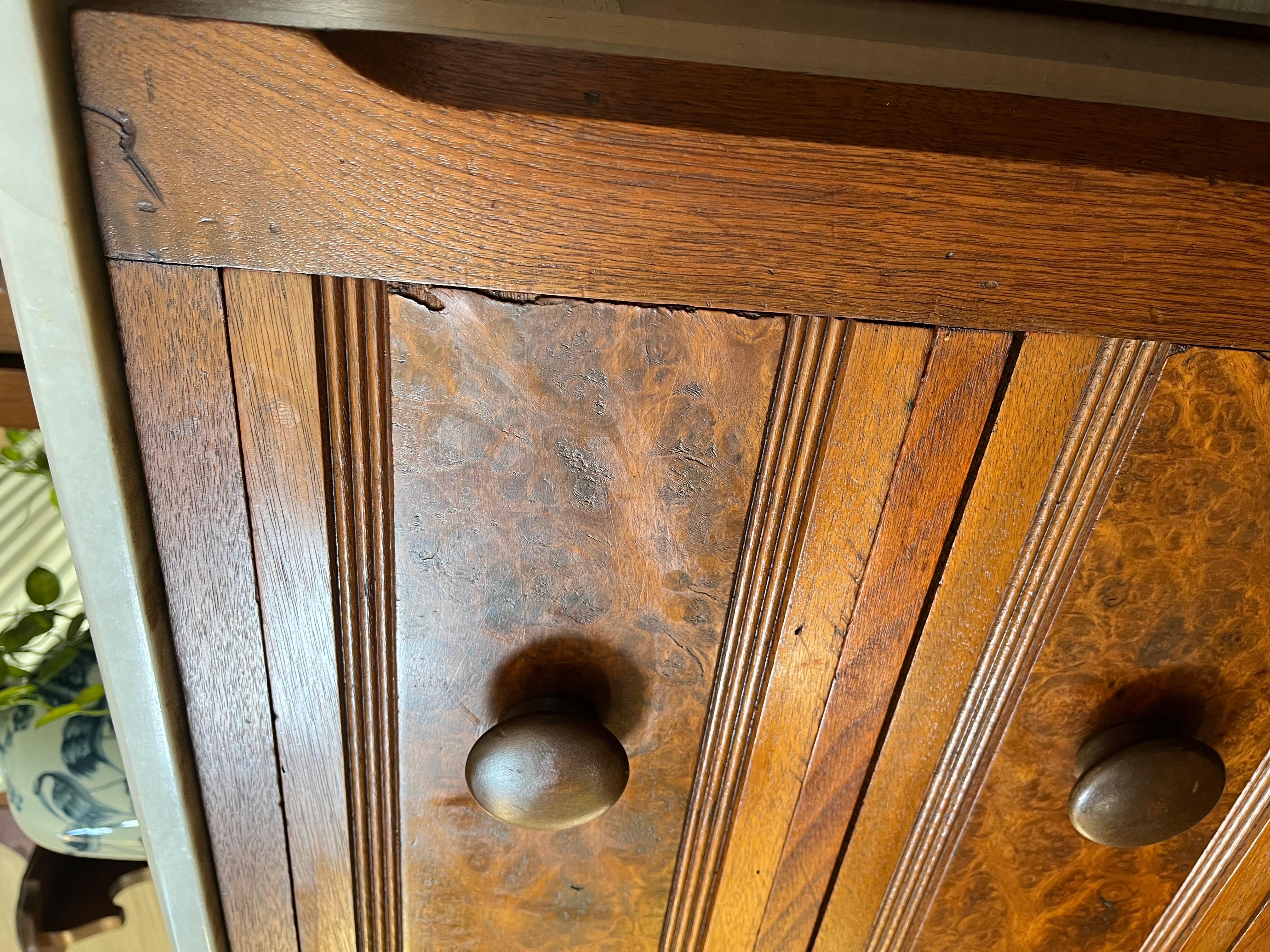 Antique Flame Mahogany American Empire Eastlake Marble Top Mirror Dresser For Sale 3