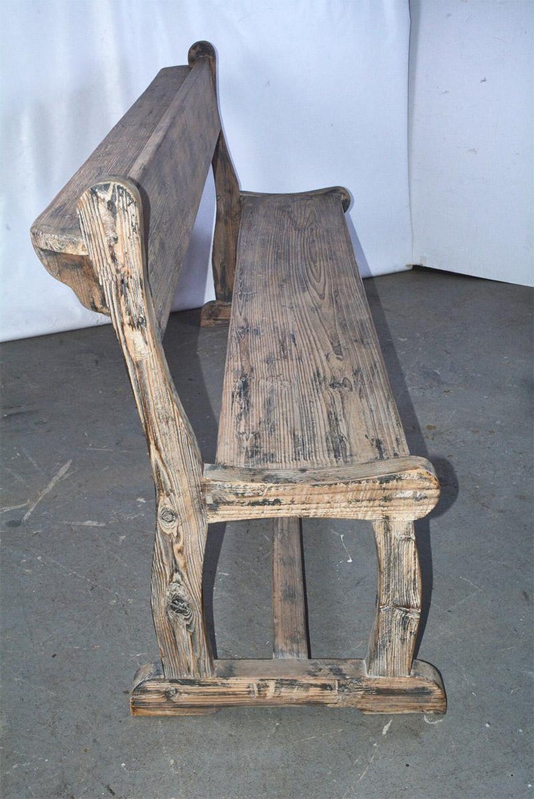 Antique Handcrafted Rustic Bench For Sale at 1stDibs hand crafted