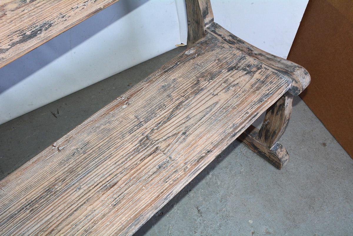 Unknown Antique Handcrafted Rustic Bench For Sale