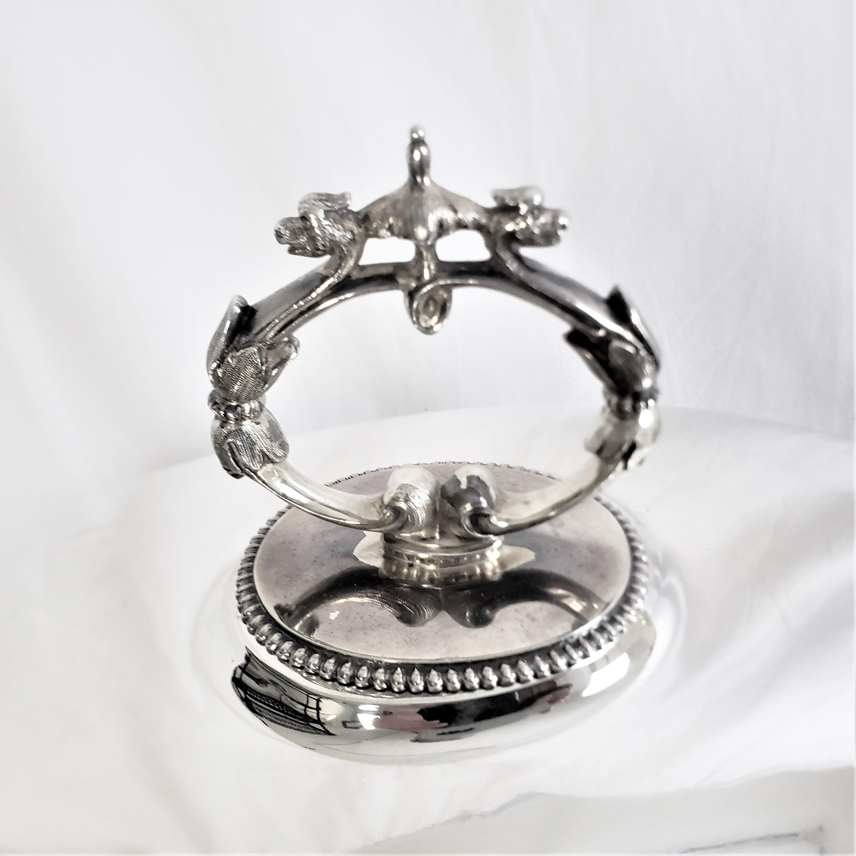 Antique Hand-Crafted & Silver Plated Graduated Meat Dome or Entre Cover Set In Good Condition For Sale In Hamilton, Ontario